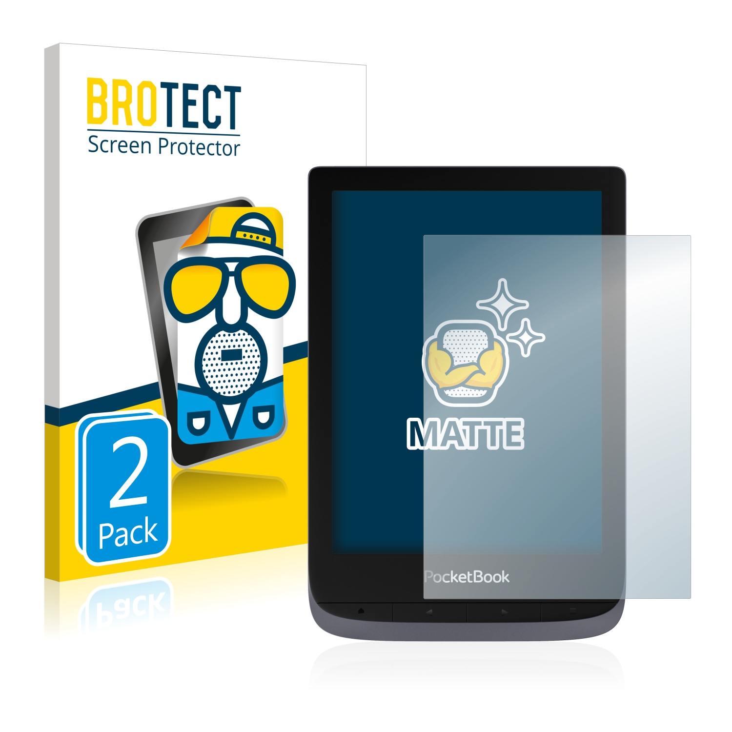 2x BROTECT Entspiegelungs-Folie pro PocketBook Touch HD 3