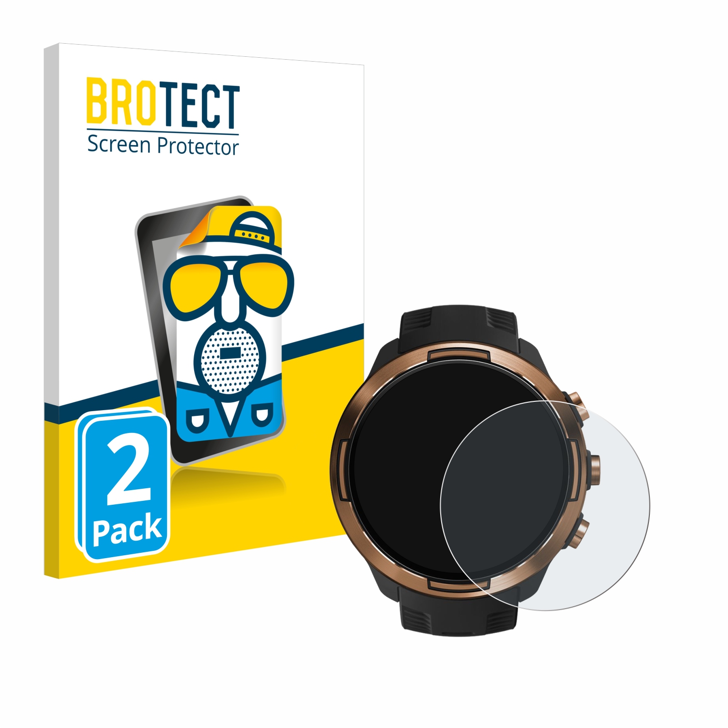 2x BROTECT Entspiegelungs-Folie pro Suunto 9 Baro
