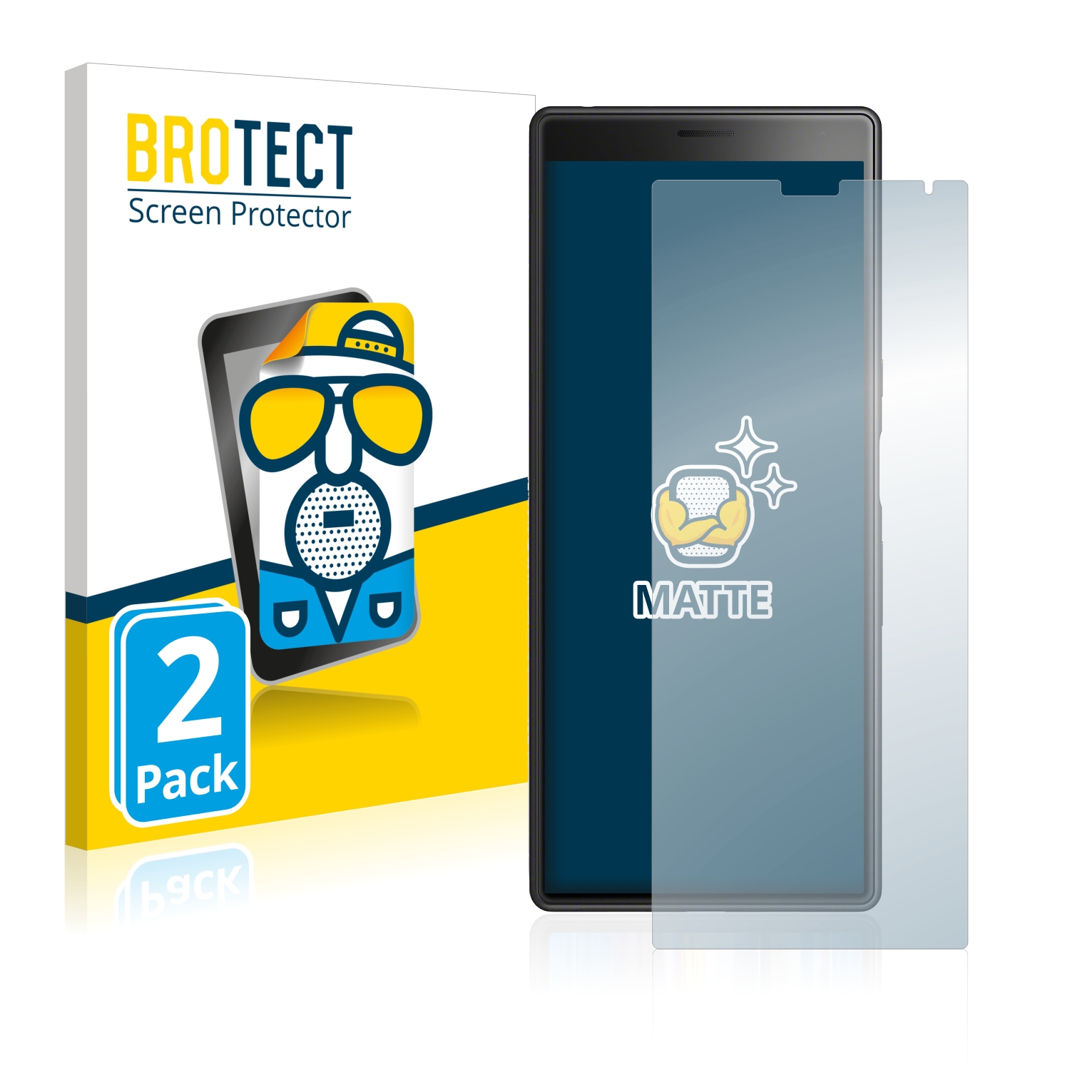 2x BROTECT Entspiegelungs-Folie pro Sony Xperia 10 Plus