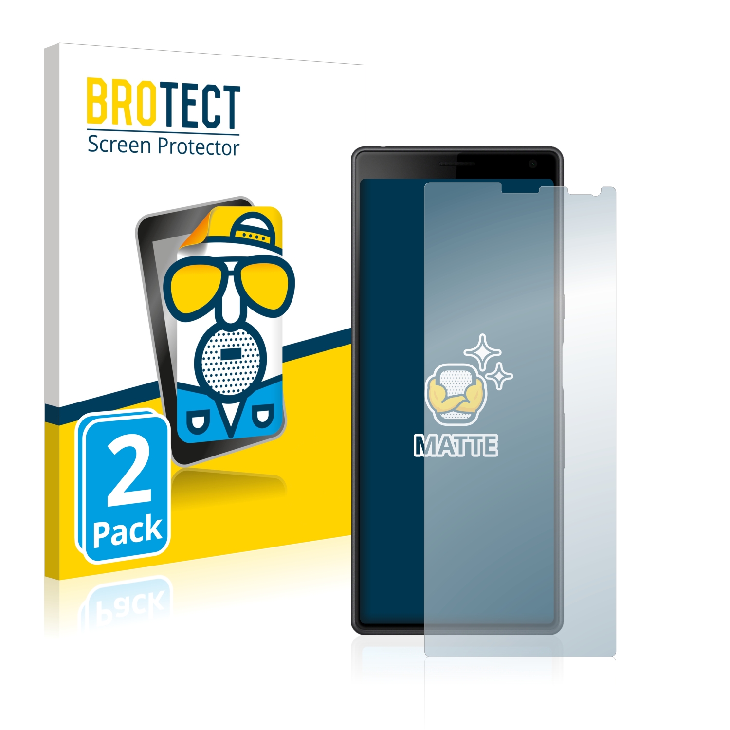 2x BROTECT Entspiegelungs-Folie pro Sony Xperia 10