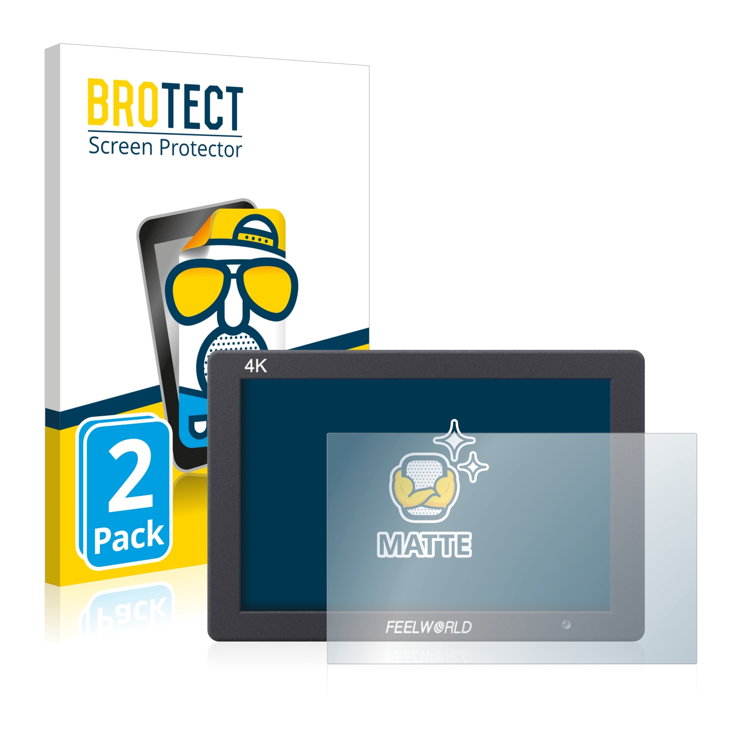 2x BROTECT Entspiegelungs-Folie pro Feelworld T7 7