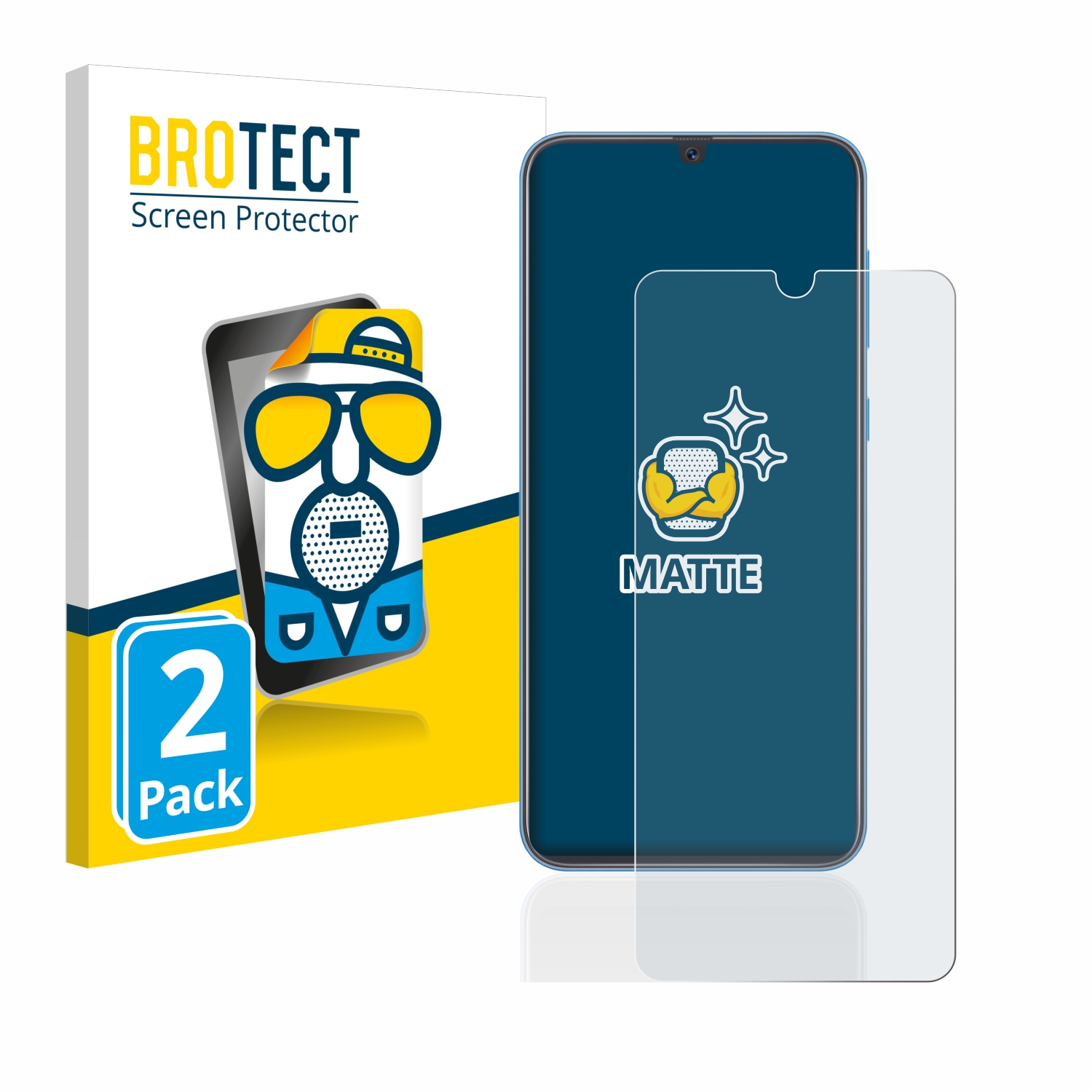 2x BROTECT Entspiegelungs-Folie pro Samsung Galaxy A40