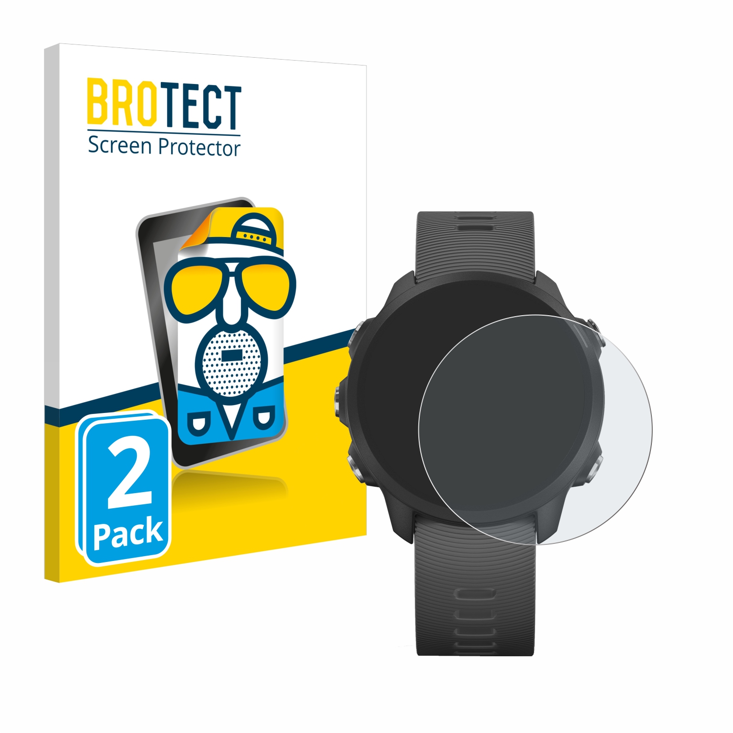 2x BROTECT Entspiegelungs-Folie pro Garmin Forerunner 245 Music