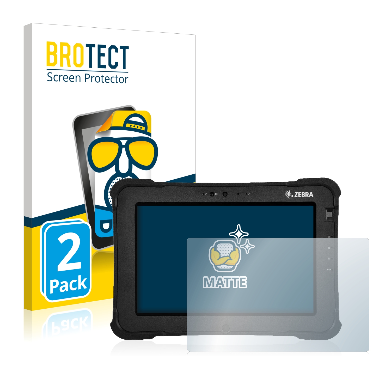 2x BROTECT Entspiegelungs-Folie pro Zebra XSlate L10