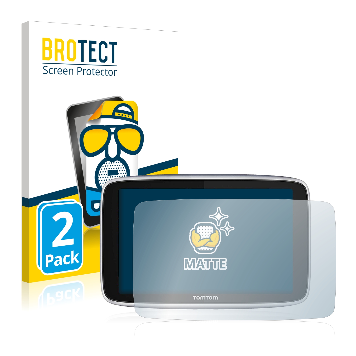 2x BROTECT Entspiegelungs-Folie pro TomTom GO Premium (5)