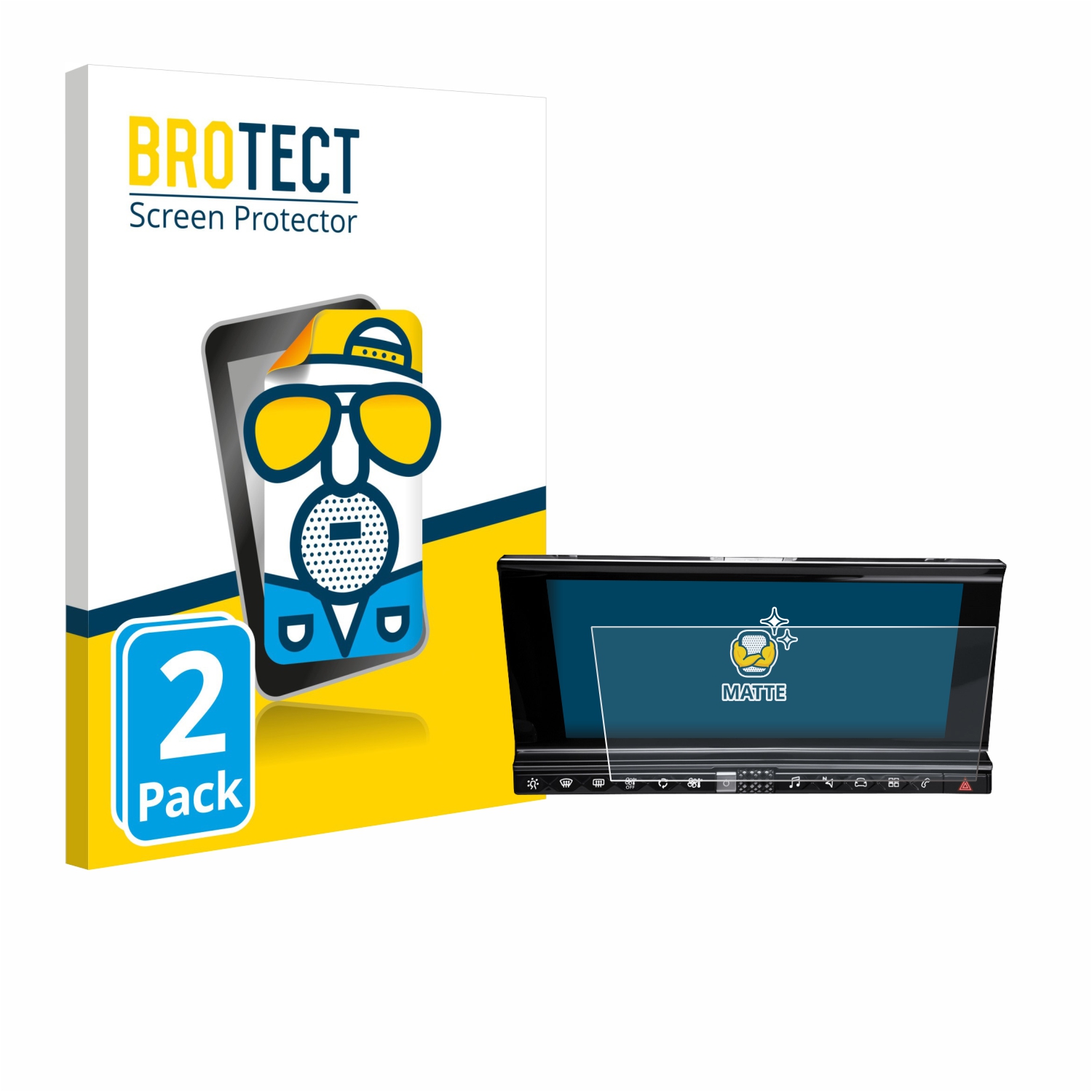2x BROTECT Entspiegelungs-Folie pro DS 7 Crossback Infotainmentsystem