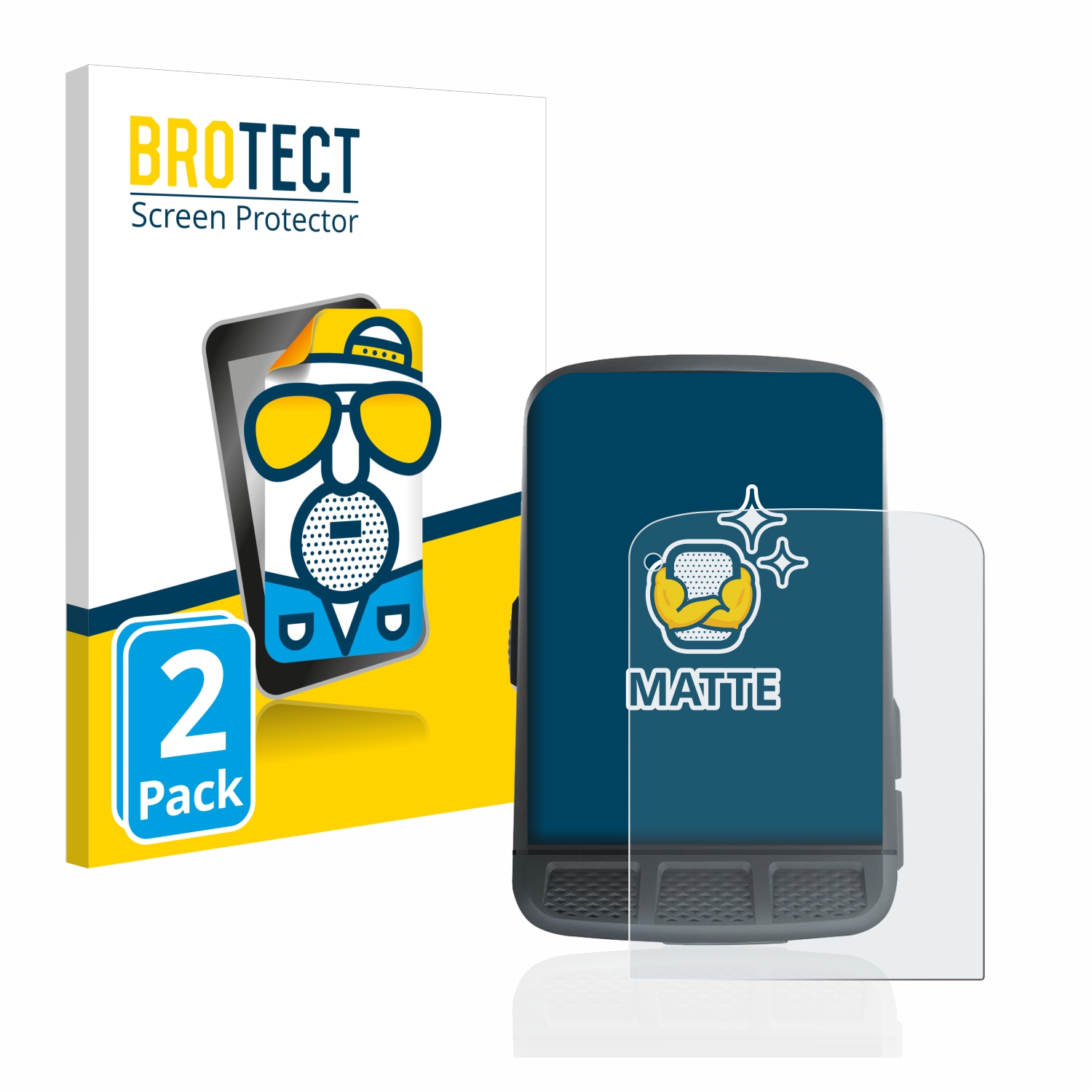 2x BROTECT Entspiegelungs-Folie pro Wahoo Elemnt Roam