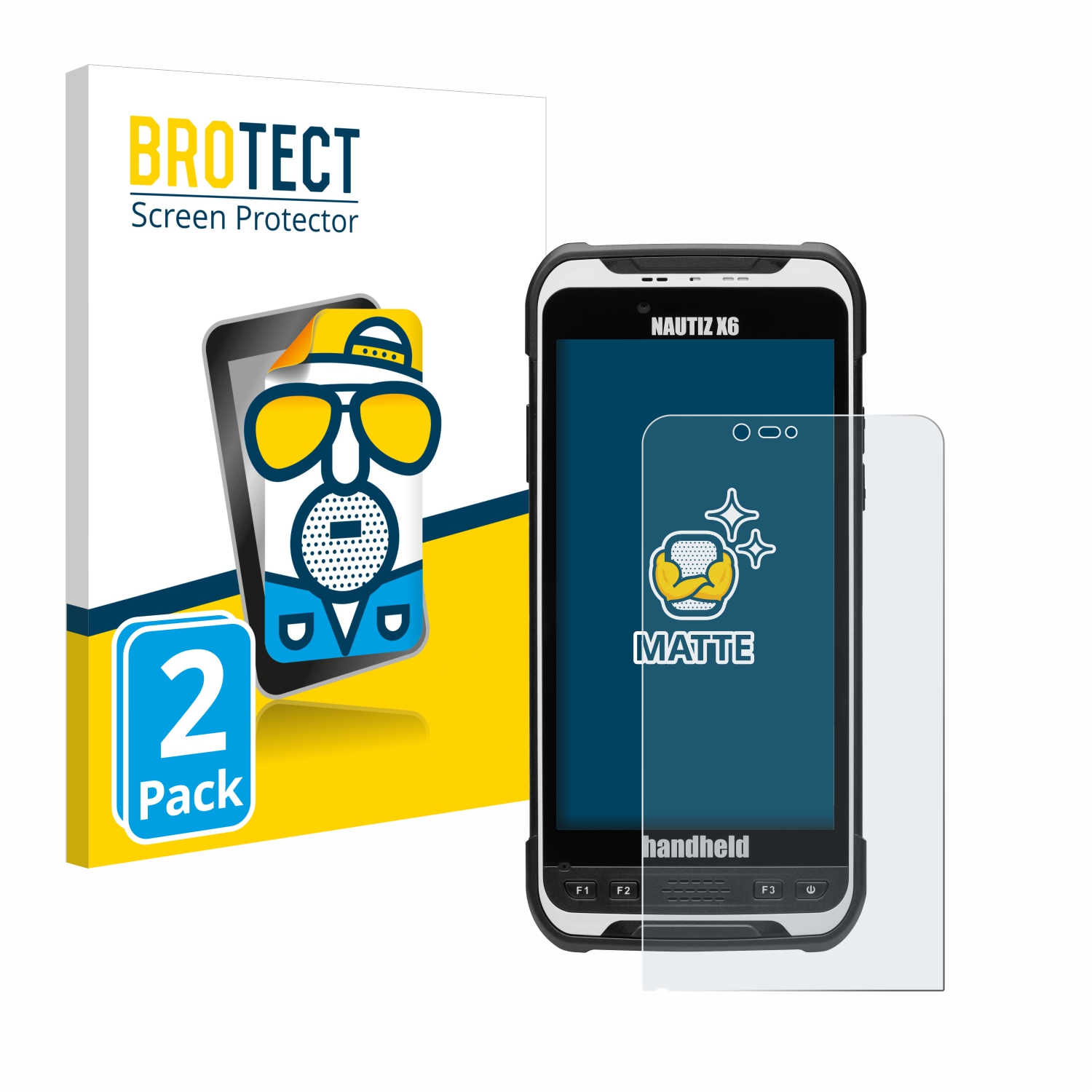 2x BROTECT Entspiegelungs-Folie pro Handheld Nautiz X6 )