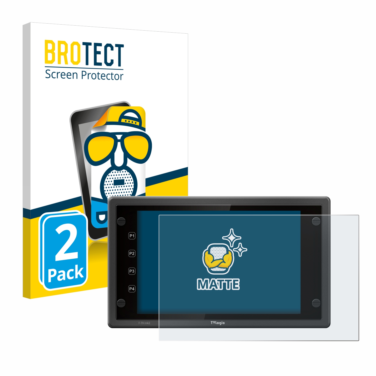 2x BROTECT Entspiegelungs-Folie pro TVlogic F-7H mk2