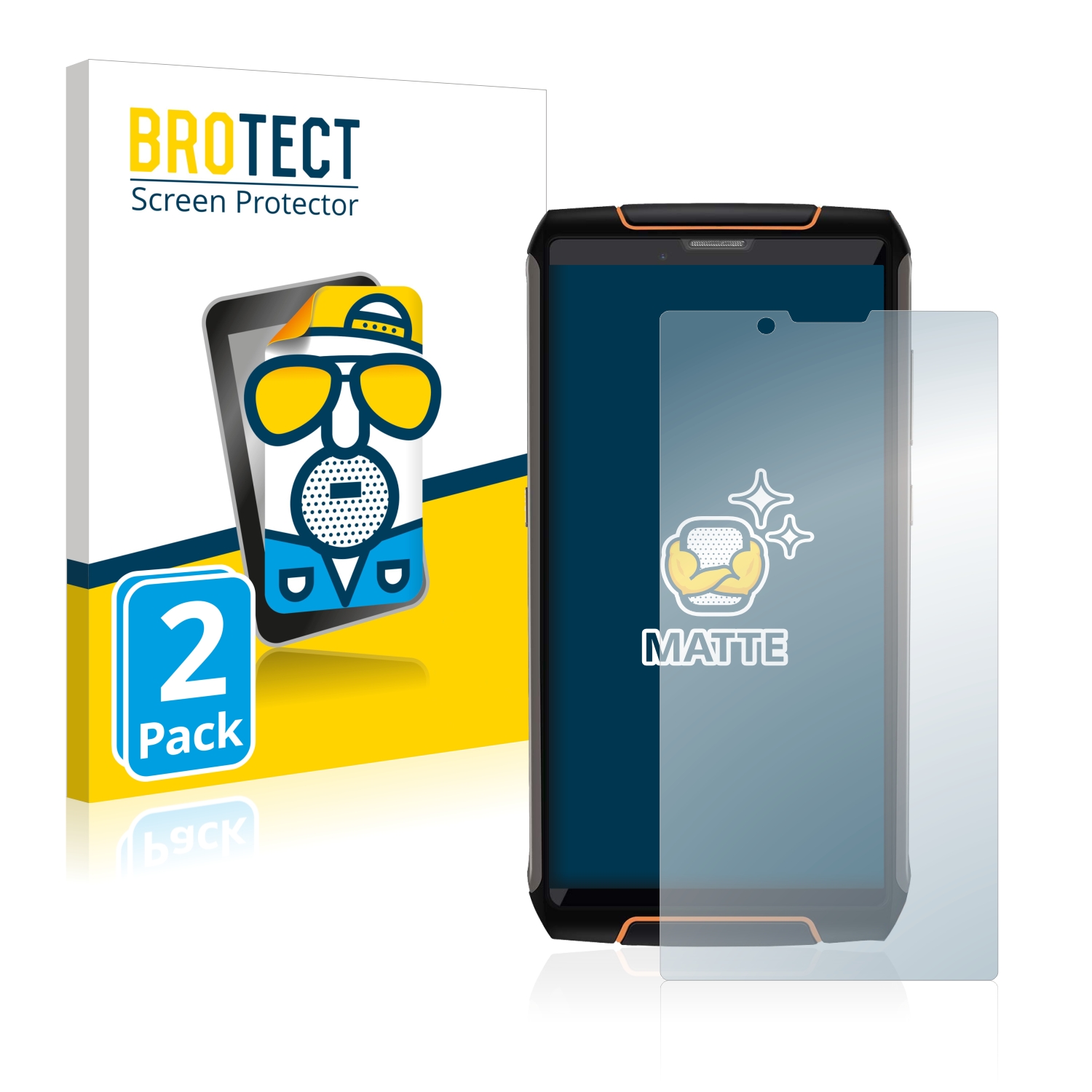 2x BROTECT Entspiegelungs-Folie pro Cubot King Kong 3