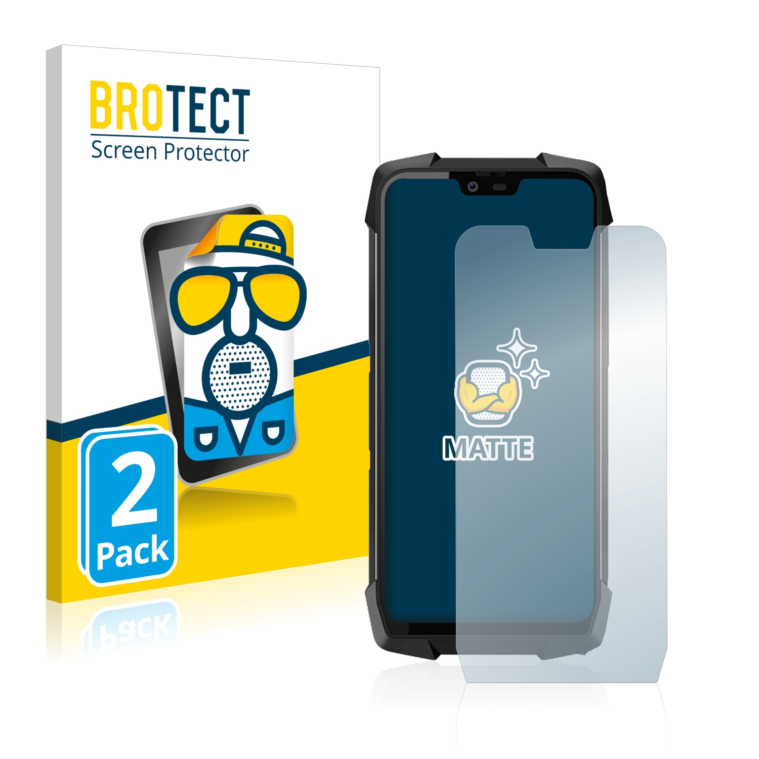 2x BROTECT Entspiegelungs-Folie pro Blackview BV9700 Pro