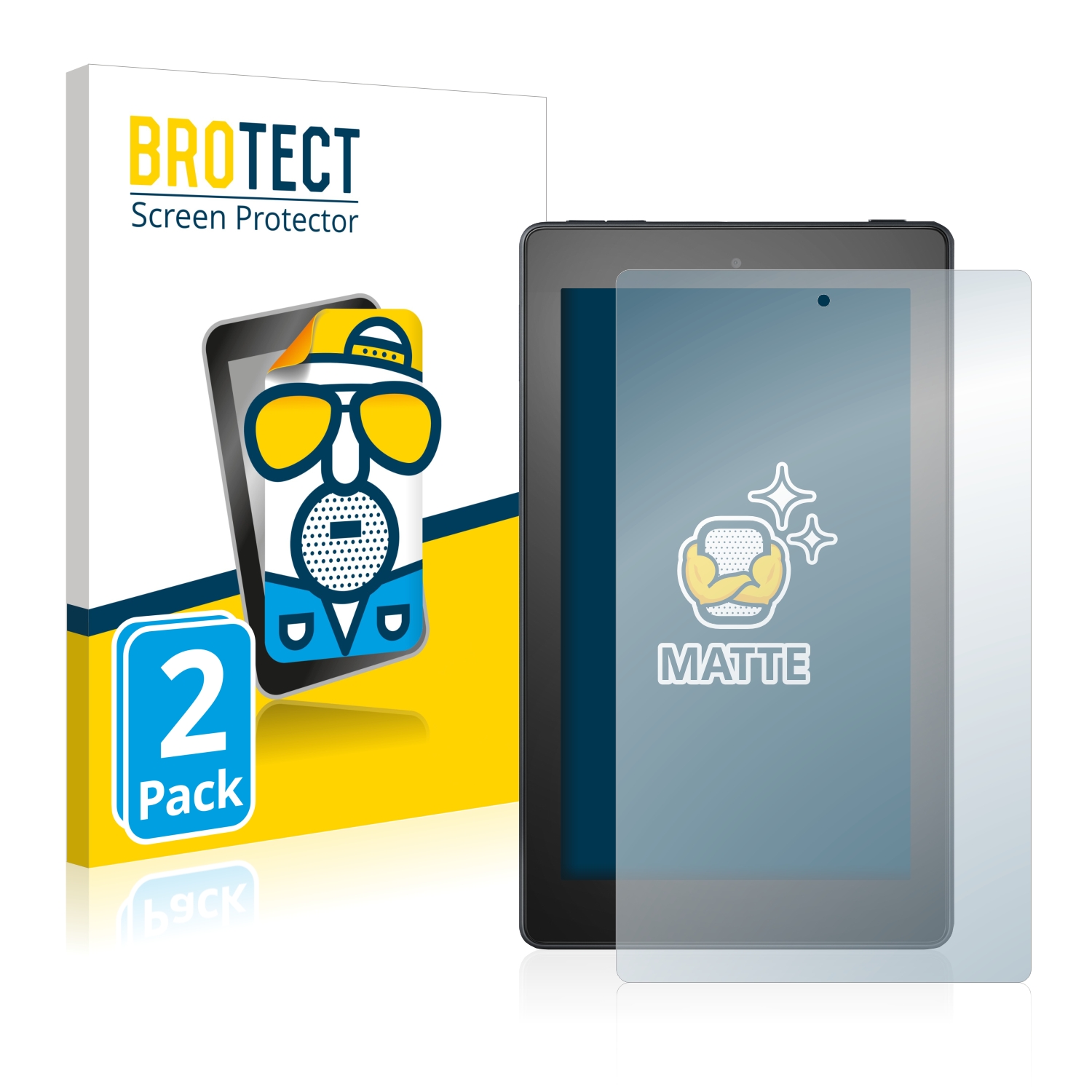2x BROTECT Entspiegelungs-Folie pro Amazon Fire 7 2019