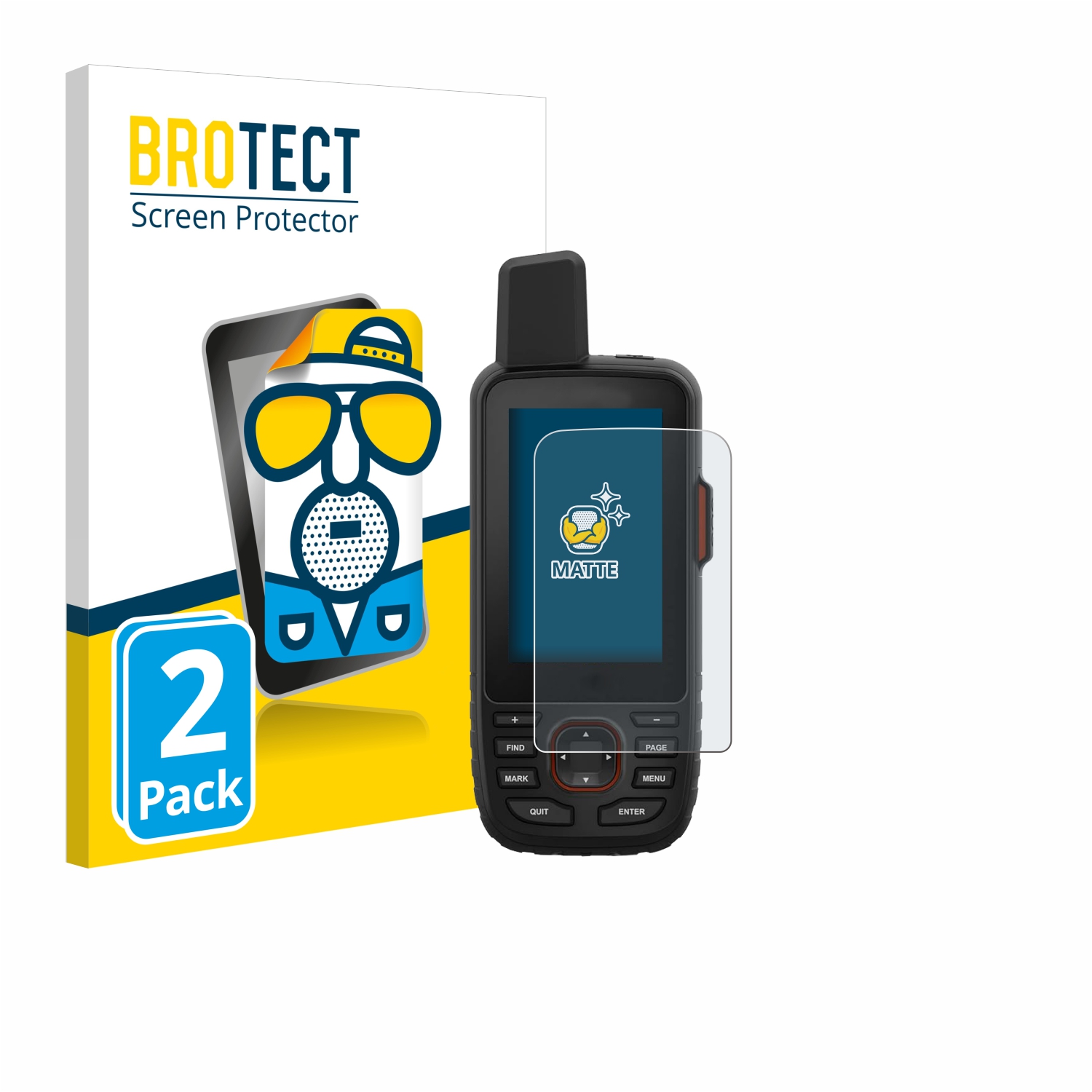 2x BROTECT Entspiegelungs-Folie pro Garmin GPSMAP 66i