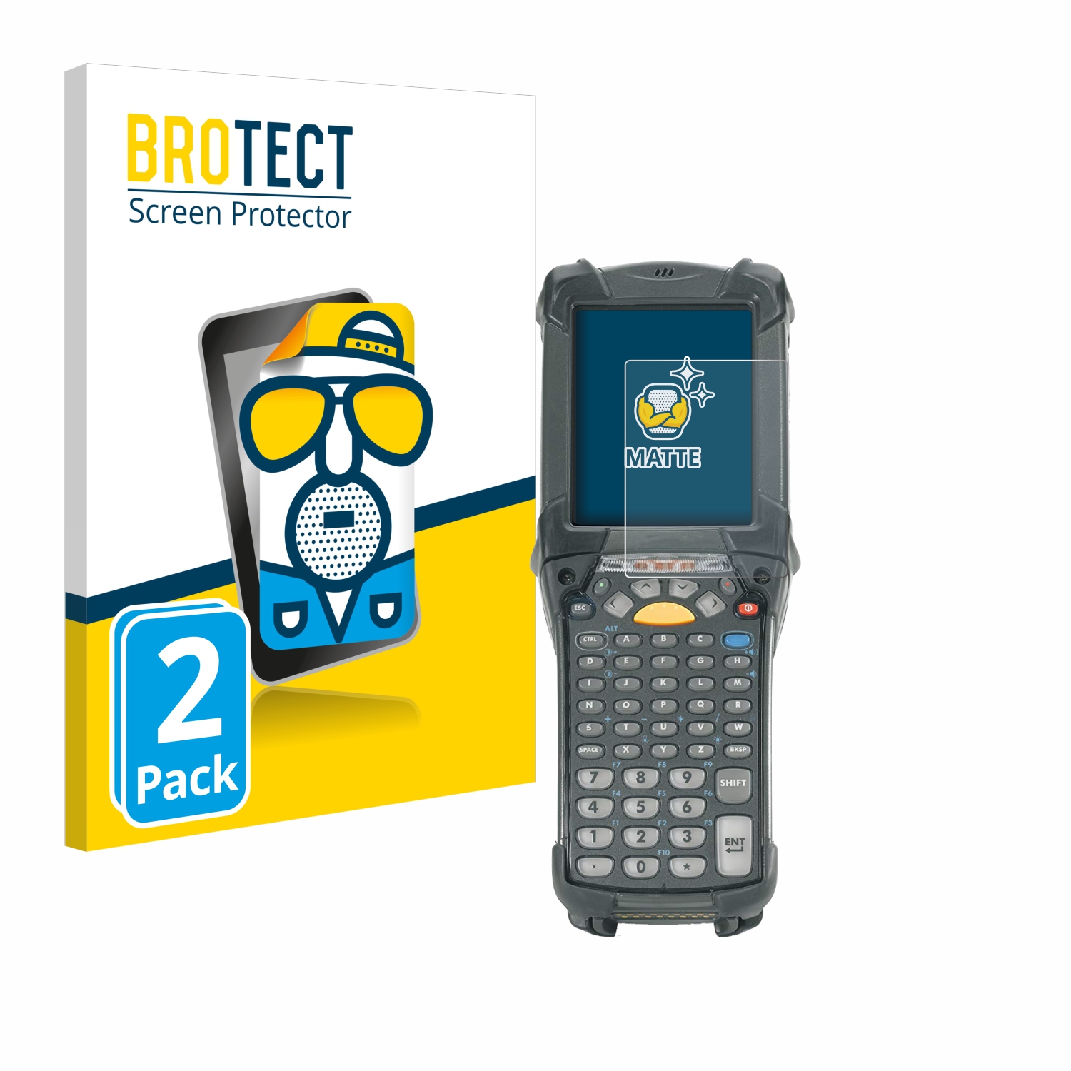 2x BROTECT Entspiegelungs-Folie pro Zebra MC92N0