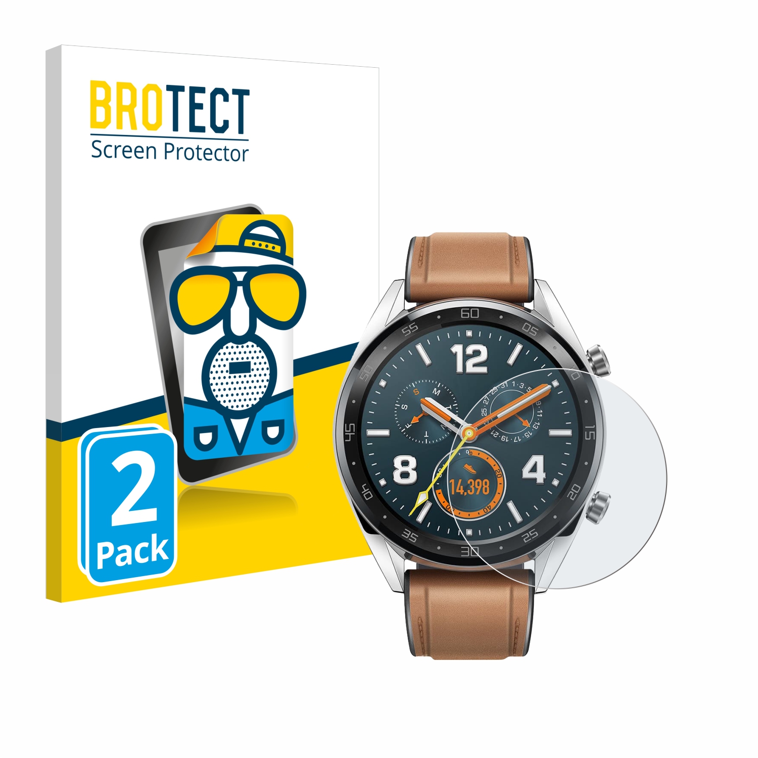 2x BROTECT Entspiegelungs-Folie pro Huawei Watch GT Classic