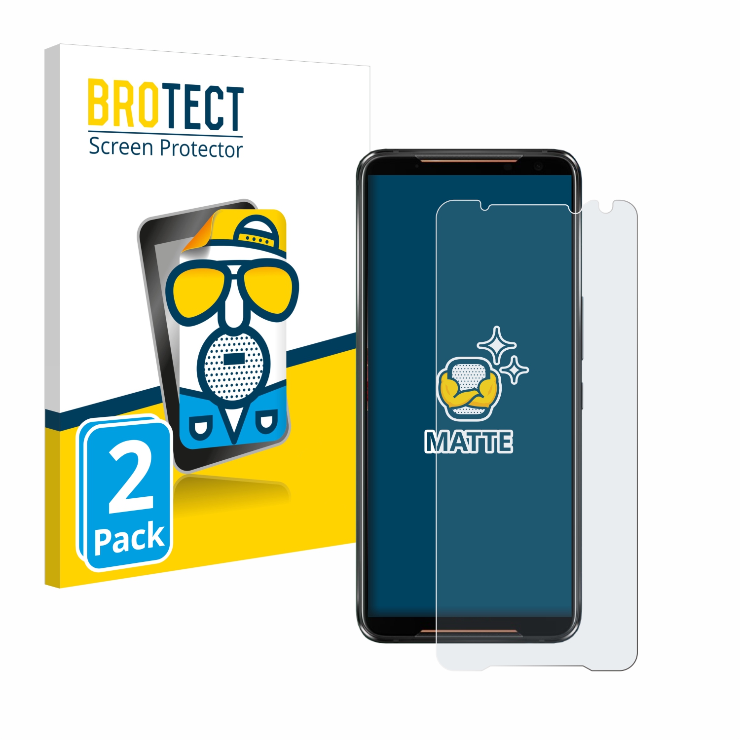 2x BROTECT Entspiegelungs-Folie pro ASUS ROG Phone 2