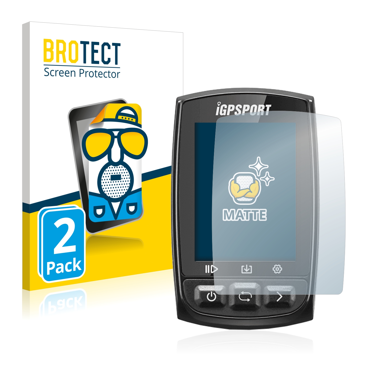 2x BROTECT Entspiegelungs-Folie pro igpsport iGS50E