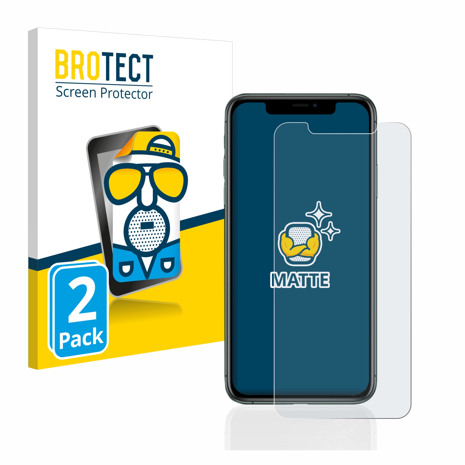 2x BROTECT Entspiegelungs-Folie pro Apple iPhone 11 Pro Max