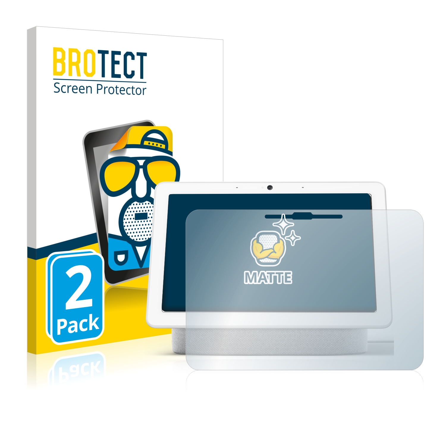 2x BROTECT Entspiegelungs-Folie pro Google Nest Hub Max