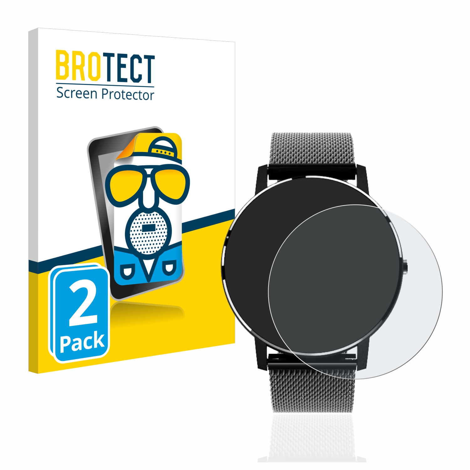 2x BROTECT Entspiegelungs-Folie pro Holalei Fitness Tracker 1.3