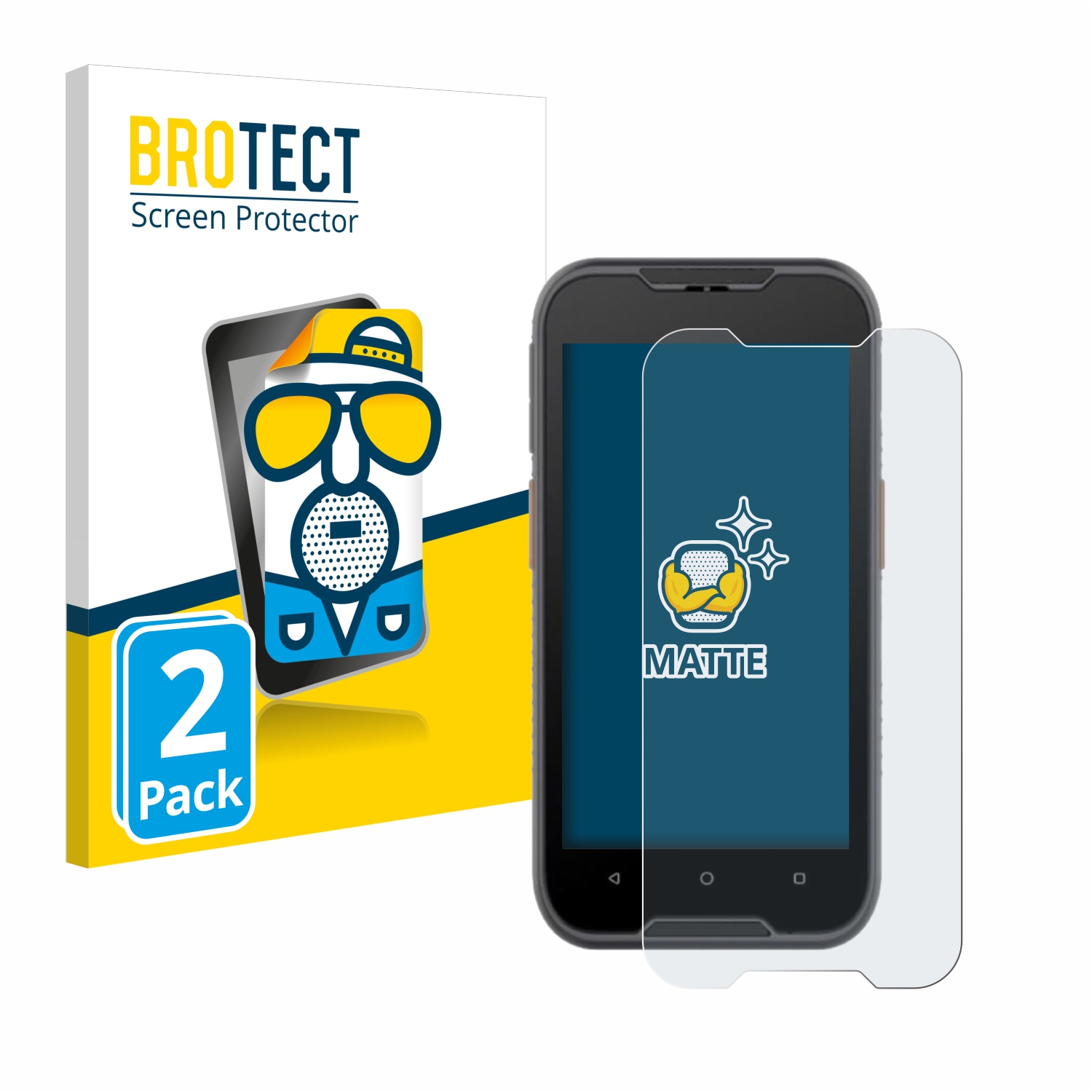 2x BROTECT Entspiegelungs-Folie pro Datalogic Memor 10 )