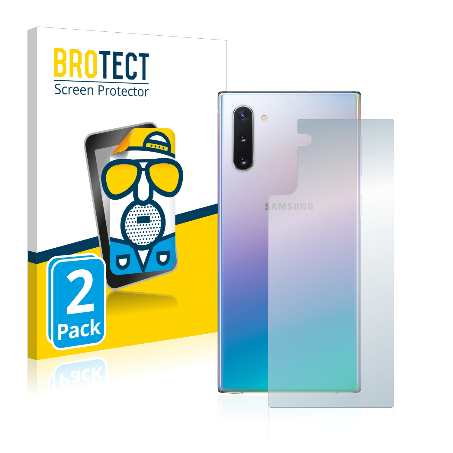2x BROTECT Entspiegelungs-Folie pro Samsung Galaxy Note 10 (zadní strana)