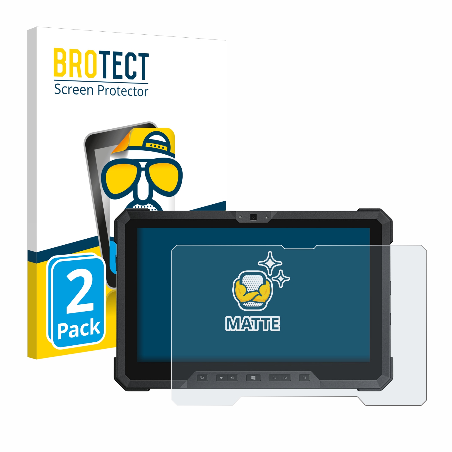 2x BROTECT Entspiegelungs-Folie pro Dell Latitude 12 Rugged 7212