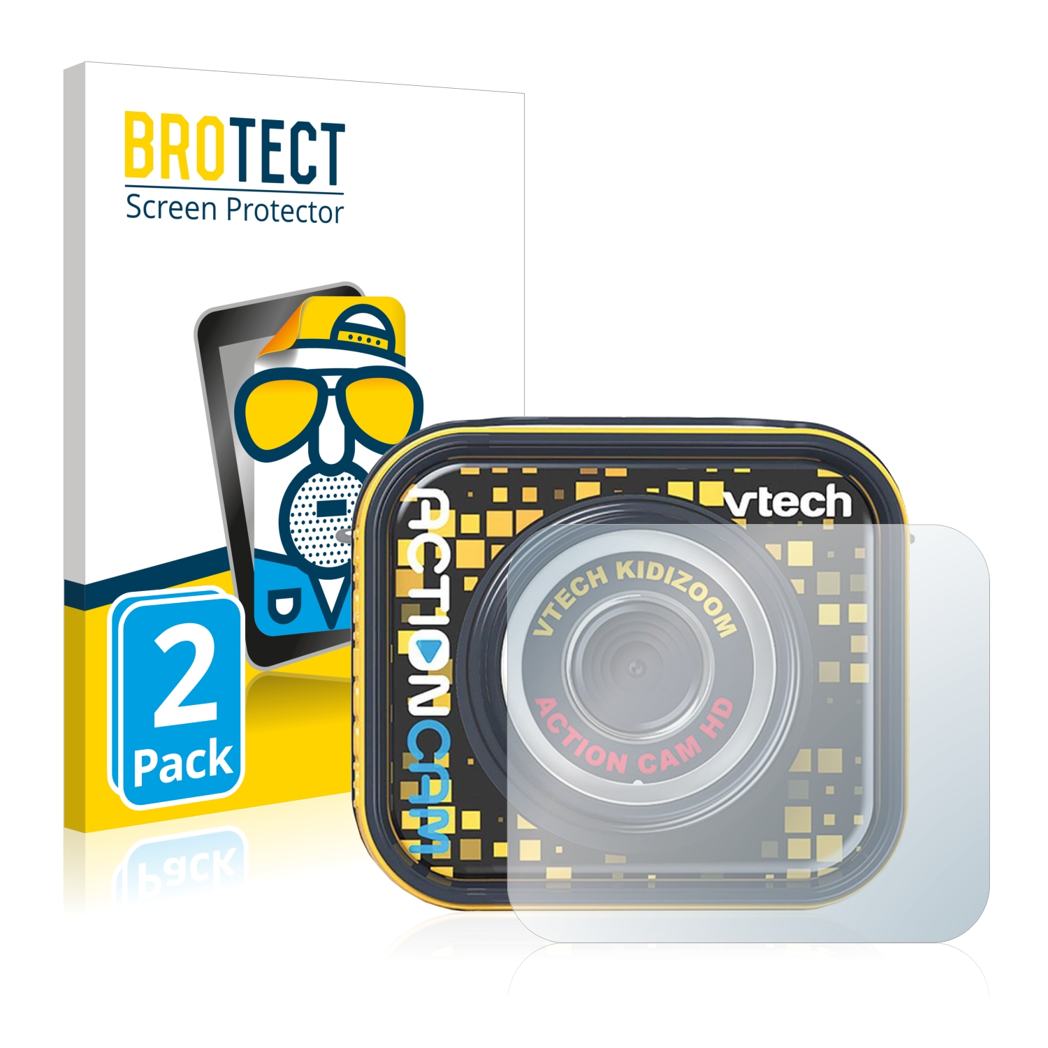 2x BROTECT Entspiegelungs-Folie pro Vtech Kidizoom Action Cam HD