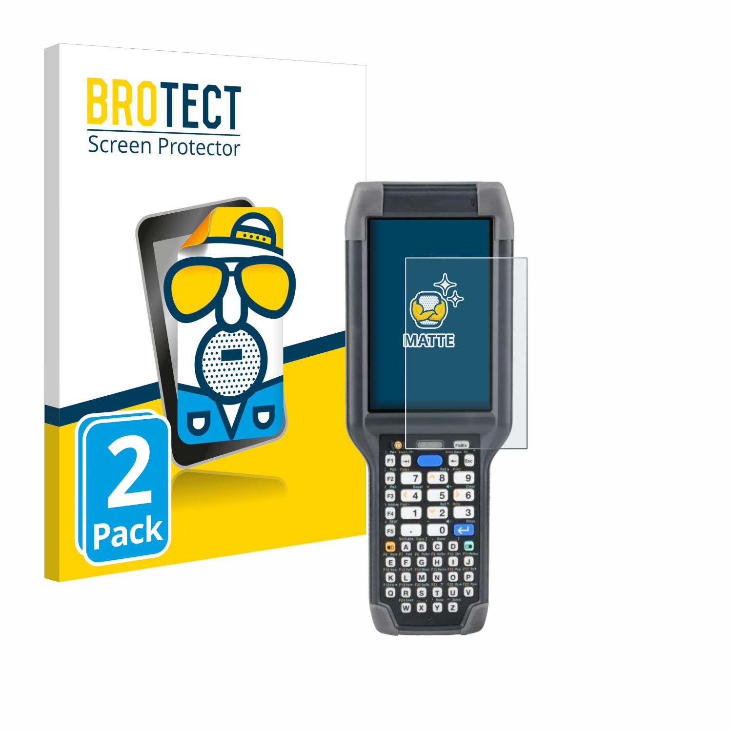 2x BROTECT Entspiegelungs-Folie pro Honeywell Dolphin CK65
