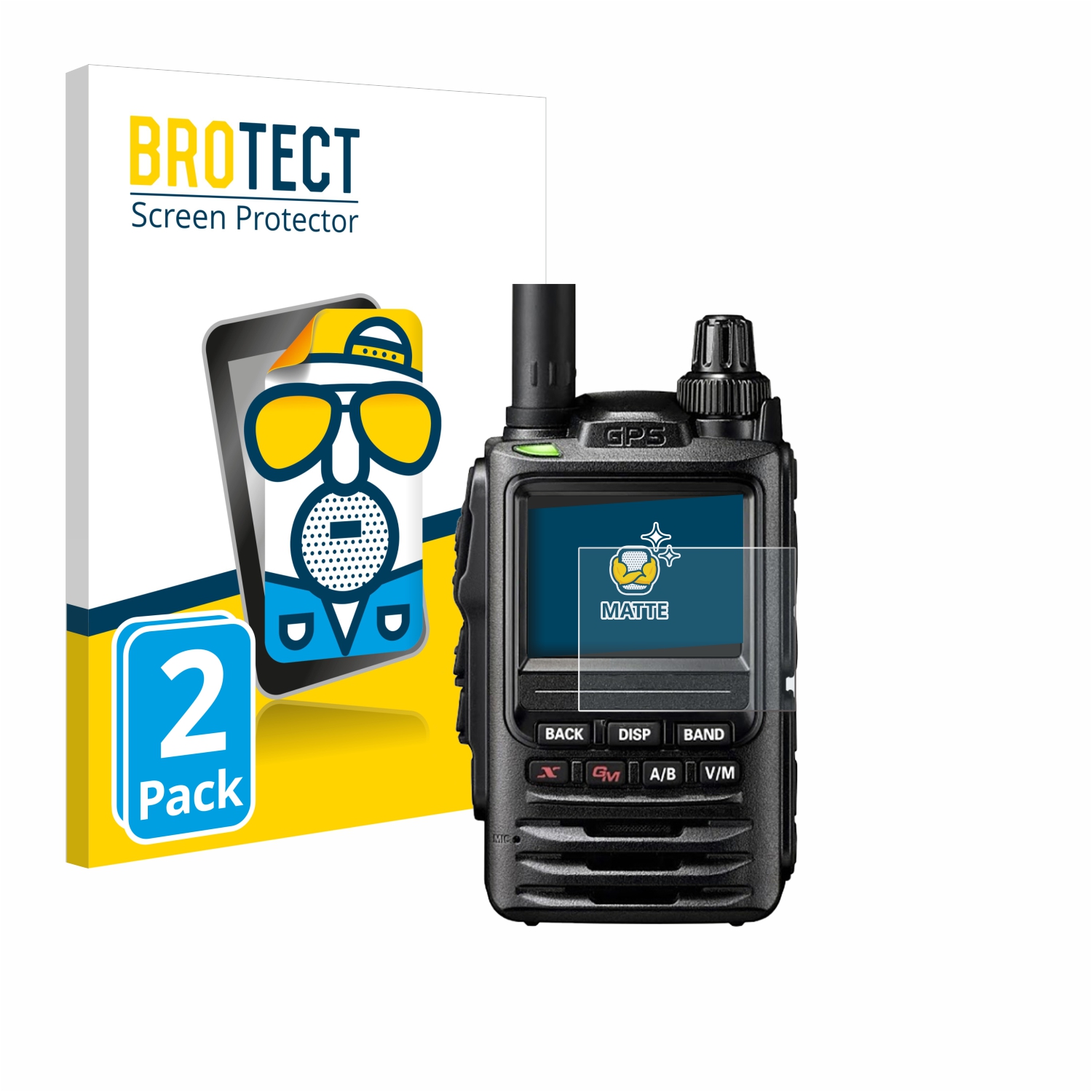 2x BROTECT Entspiegelungs-Folie pro Yaesu FT-3D