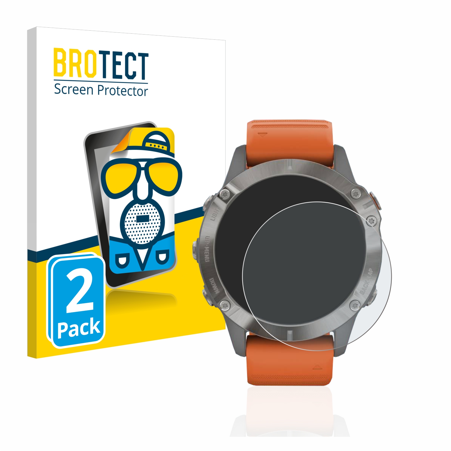 2x BROTECT Entspiegelungs-Folie pro Garmin Fenix 6 Pro