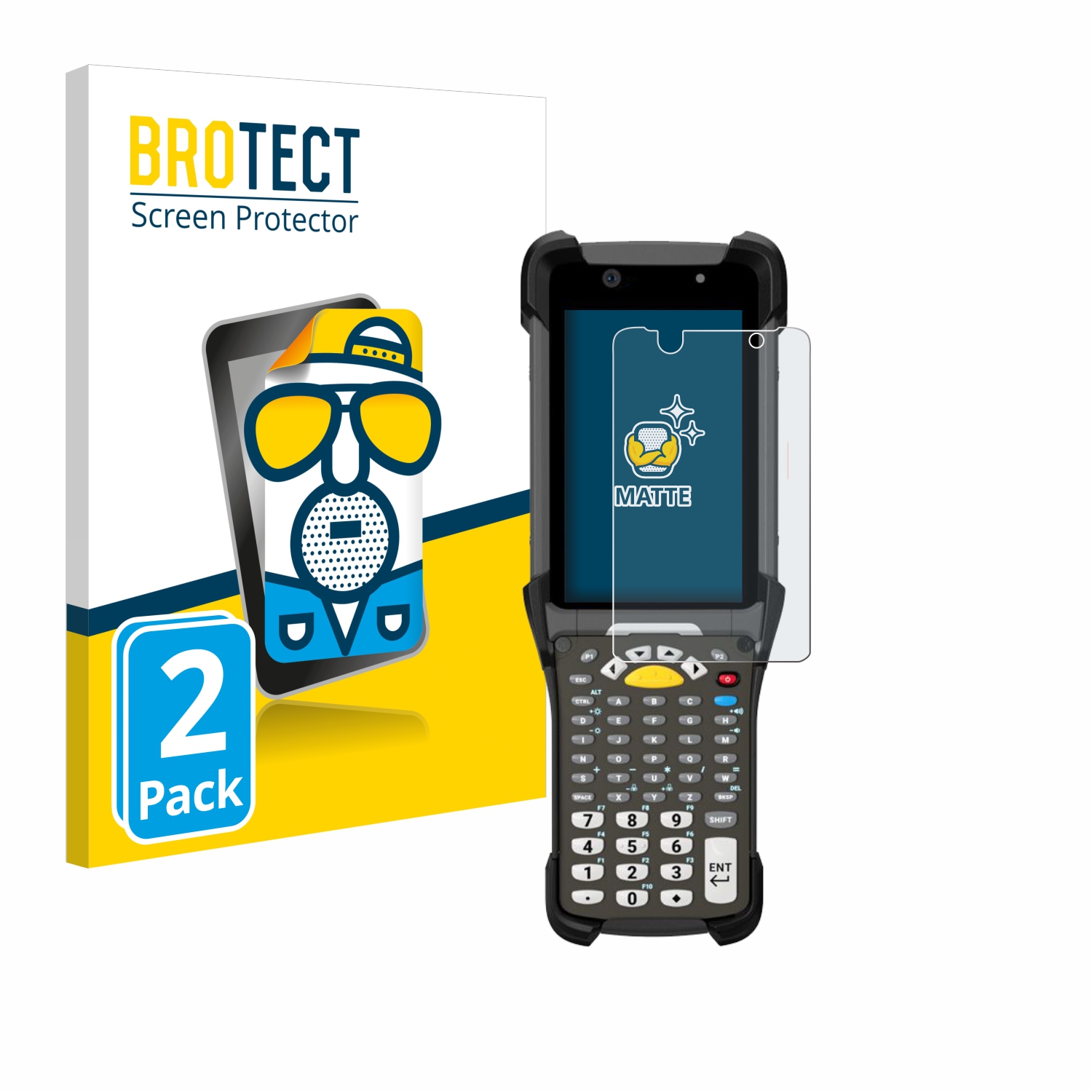 2x BROTECT Entspiegelungs-Folie pro Zebra MC9300 )