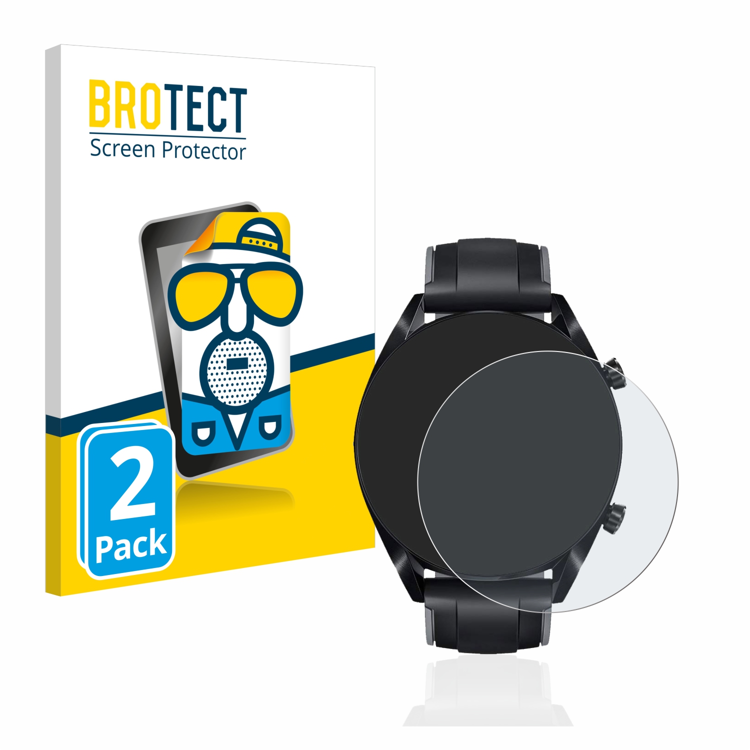 2x BROTECT Entspiegelungs-Folie pro Huawei Watch GT 2 (46 mm)