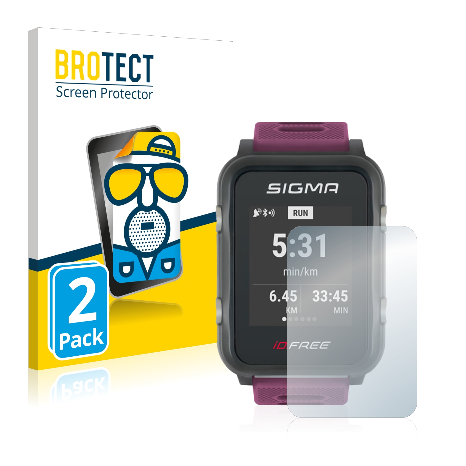 2x BROTECT Entspiegelungs-Folie pro Sigma iD Free