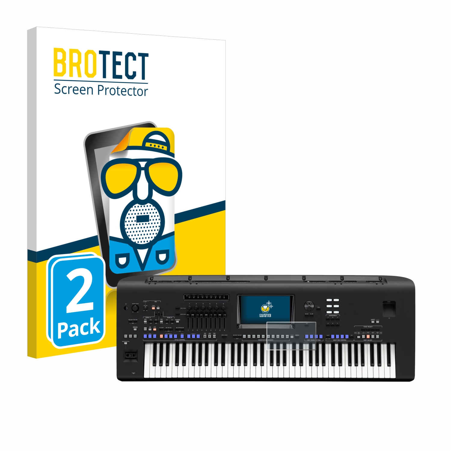 2x BROTECT Entspiegelungs-Folie pro Yamaha Genos