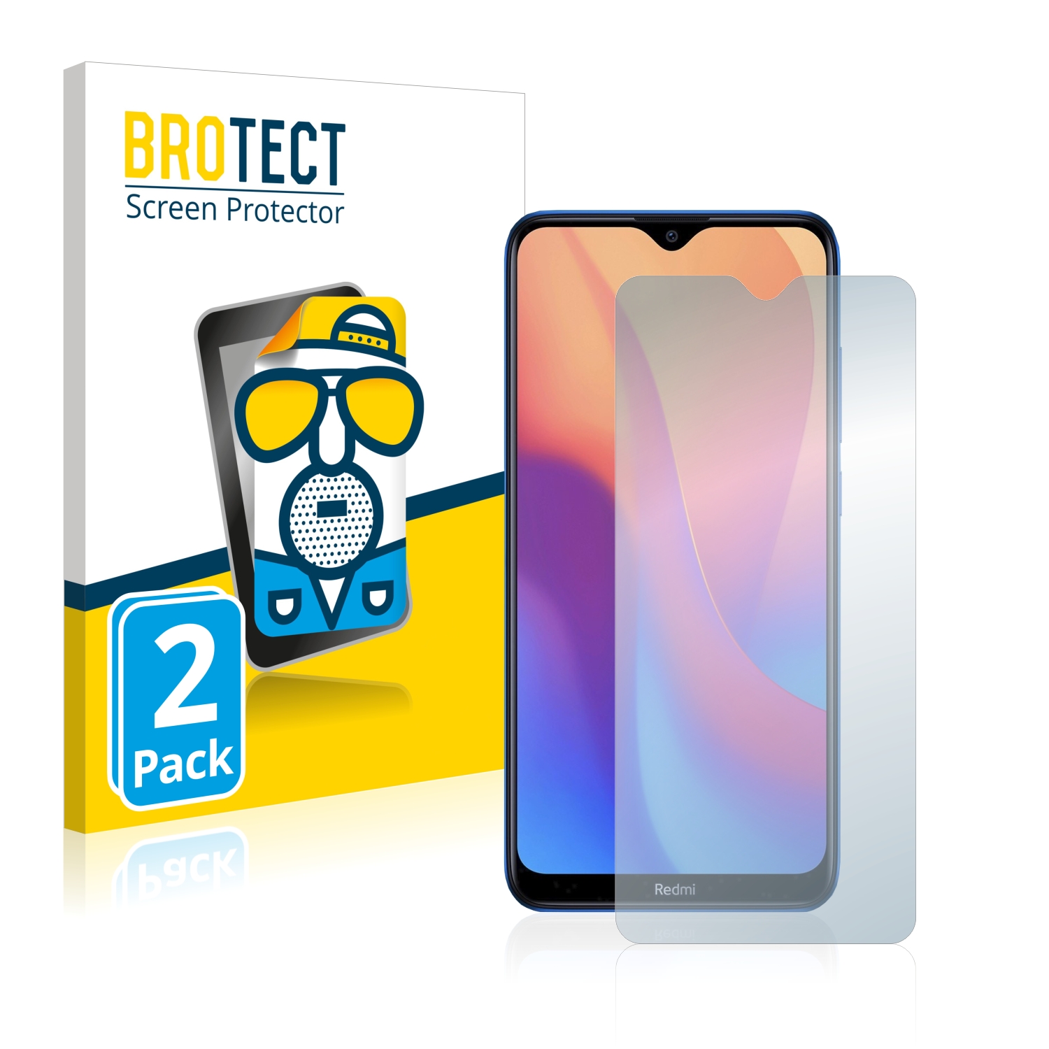 2x BROTECT Entspiegelungs-Folie pro Xiaomi Redmi 8A