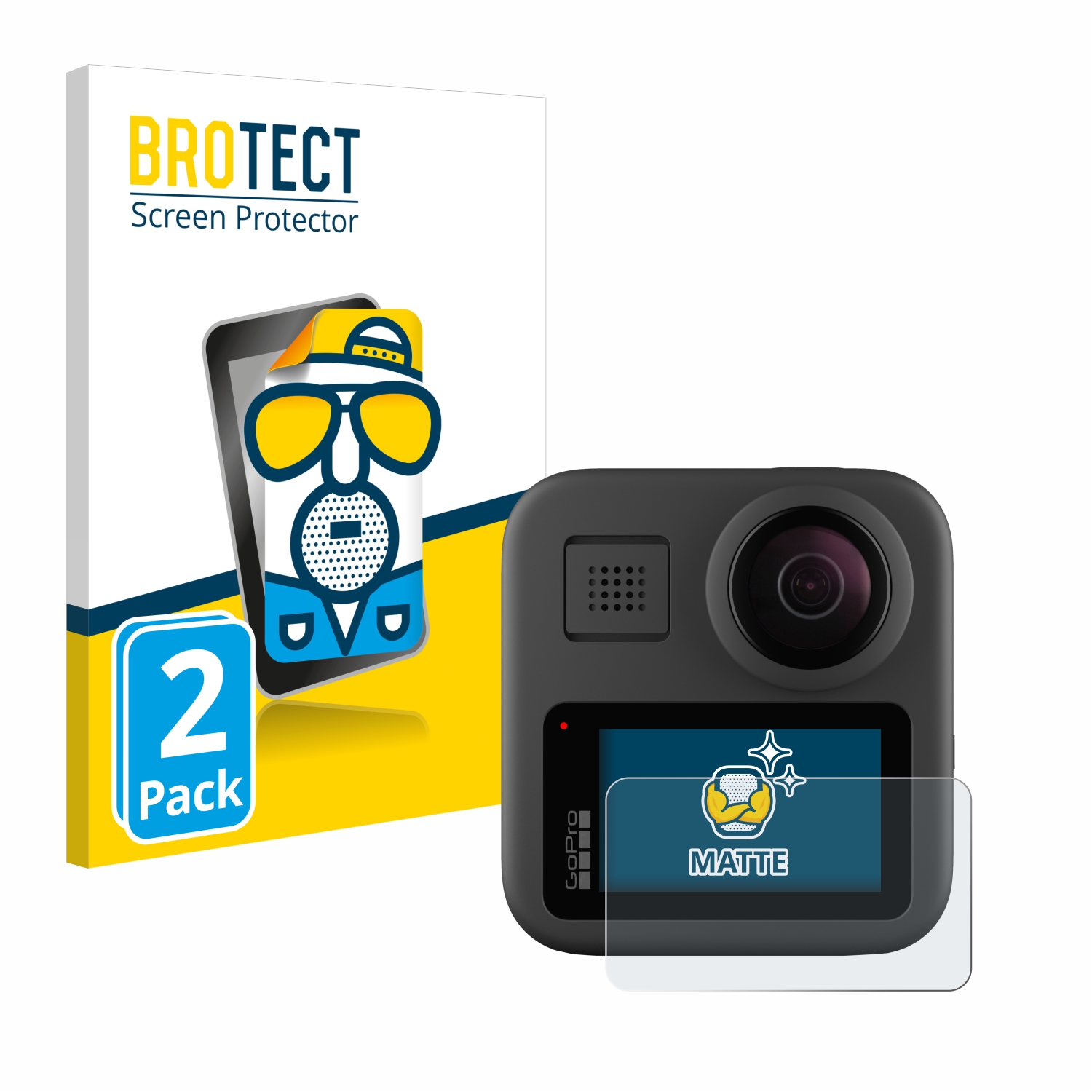 2x BROTECT Entspiegelungs-Folie pro GoPro Max