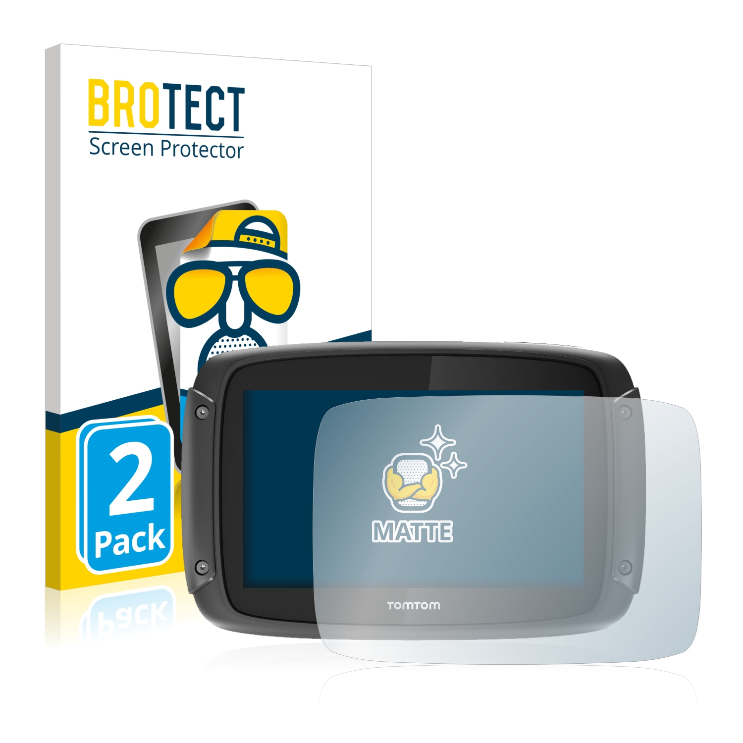 2x BROTECT Entspiegelungs-Folie pro TomTom Rider 420