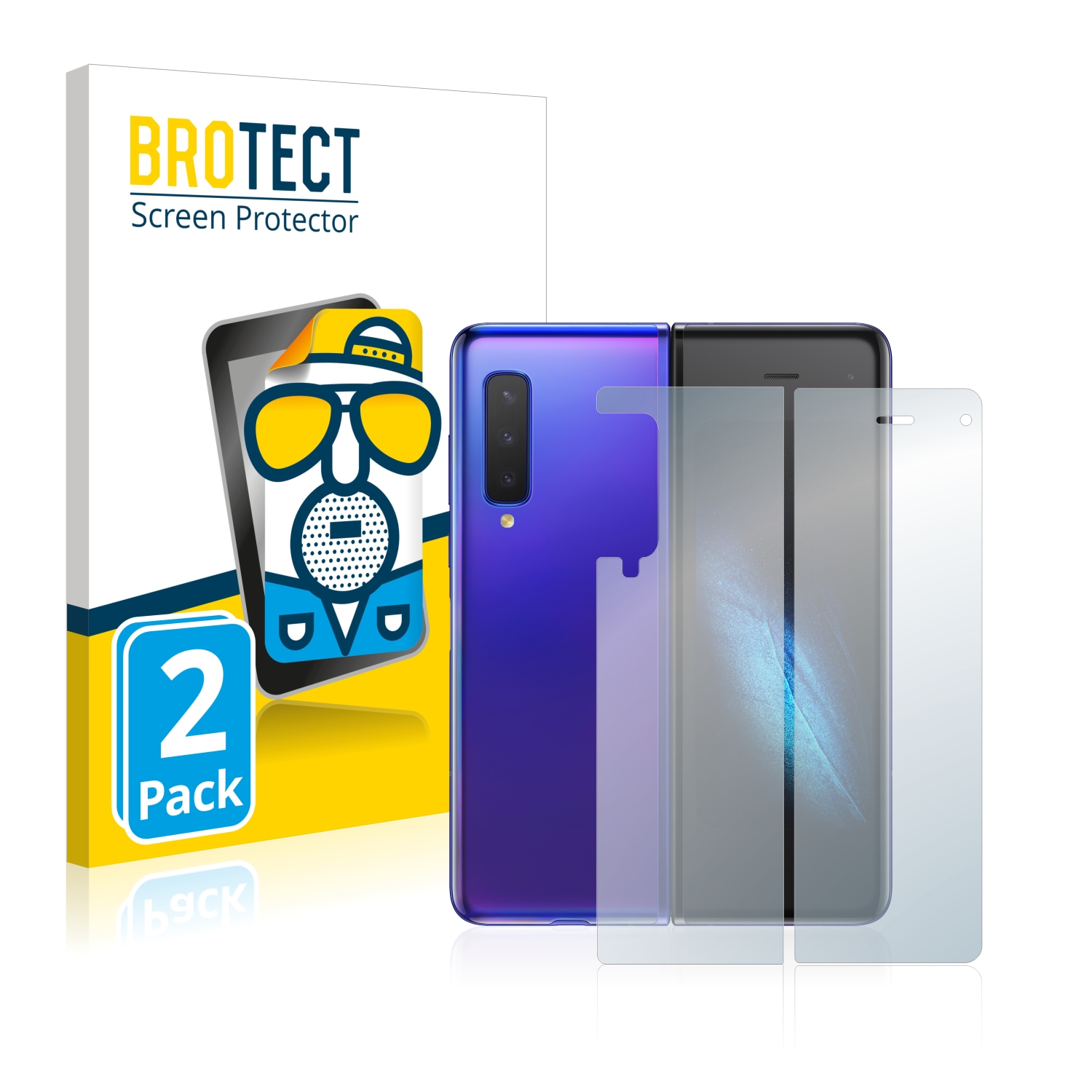 2x BROTECT Entspiegelungs-Folie pro Samsung Galaxy Fold (displej+zadní strana)
