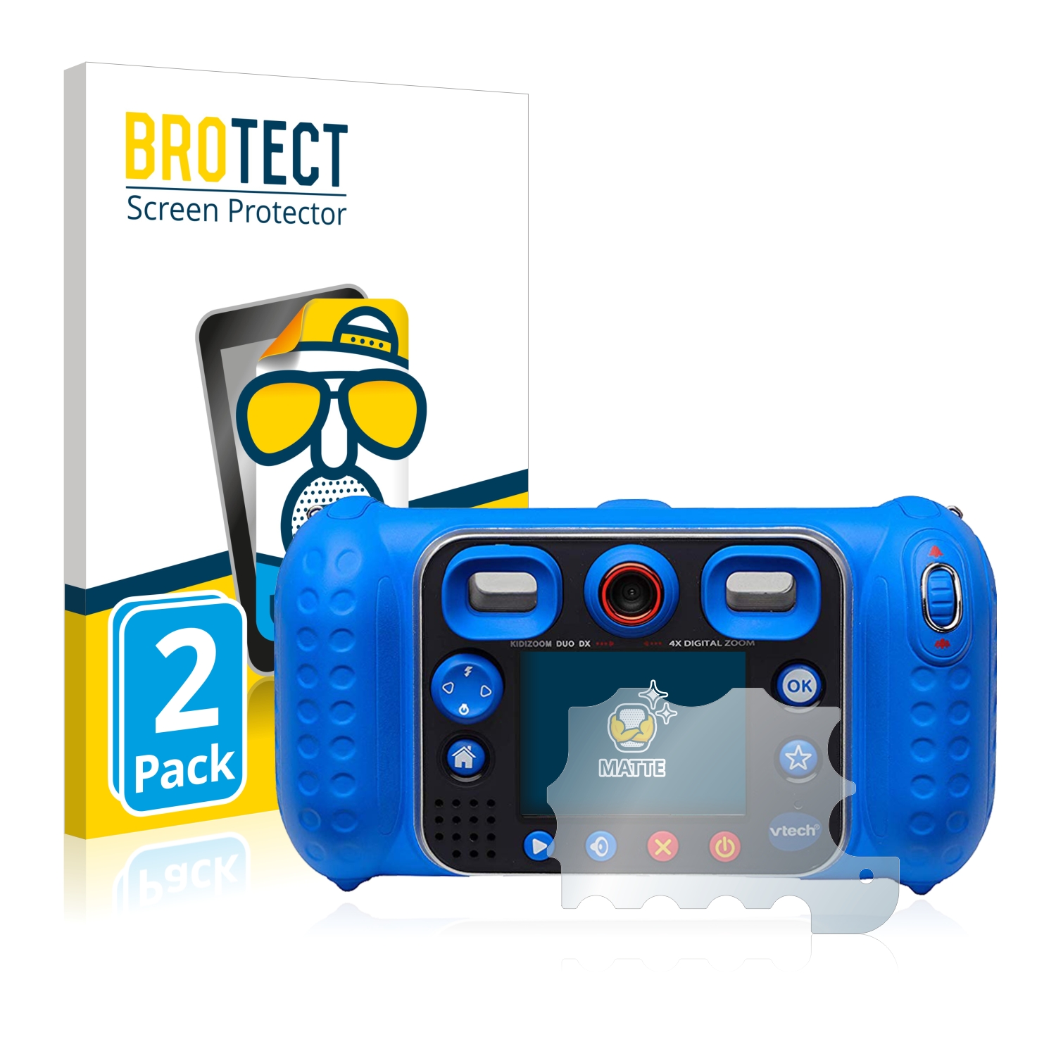 2x BROTECT Entspiegelungs-Folie pro Vtech Kidizoom Duo DX