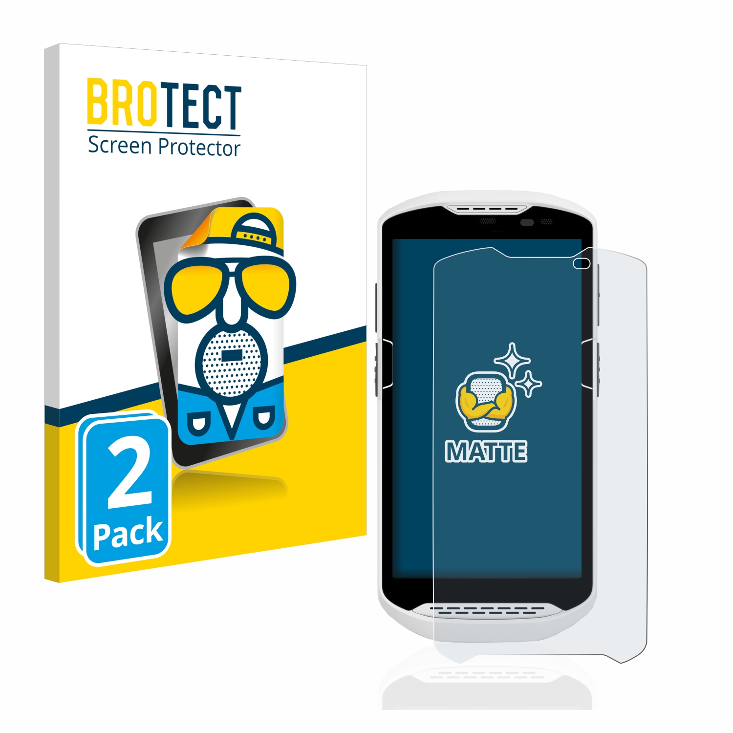 2x BROTECT Entspiegelungs-Folie pro Zebra TC57