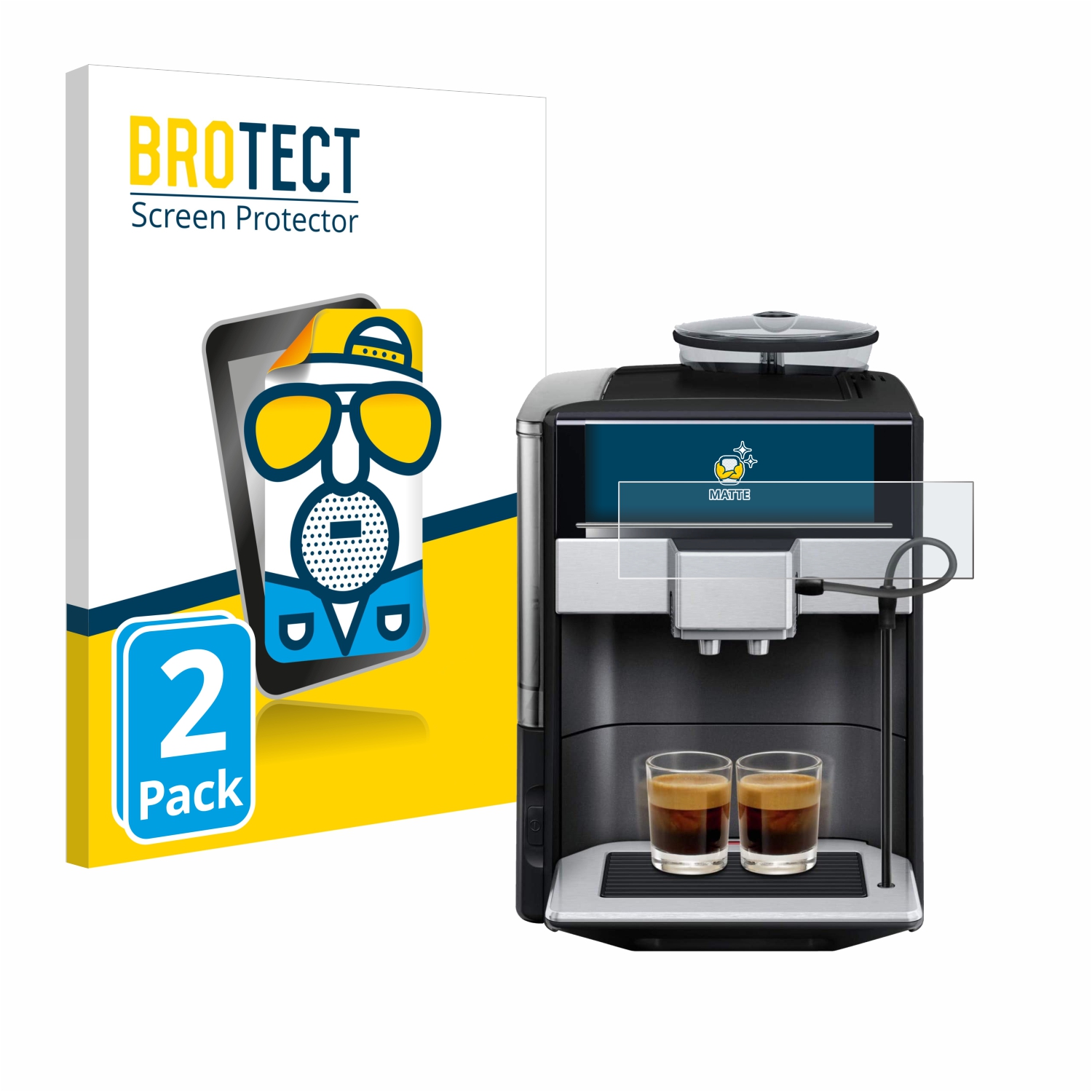 2x BROTECT Entspiegelungs-Folie pro Siemens EQ.6 plus s700