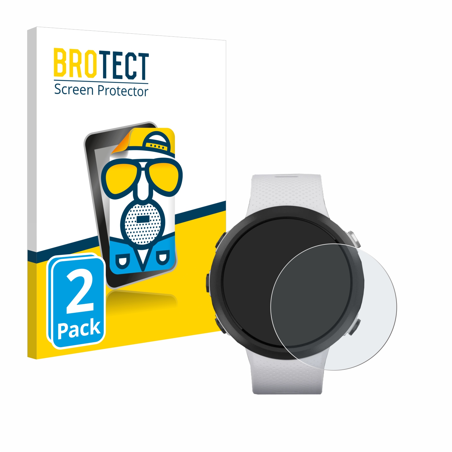 2x BROTECT Entspiegelungs-Folie pro Garmin Swim 2