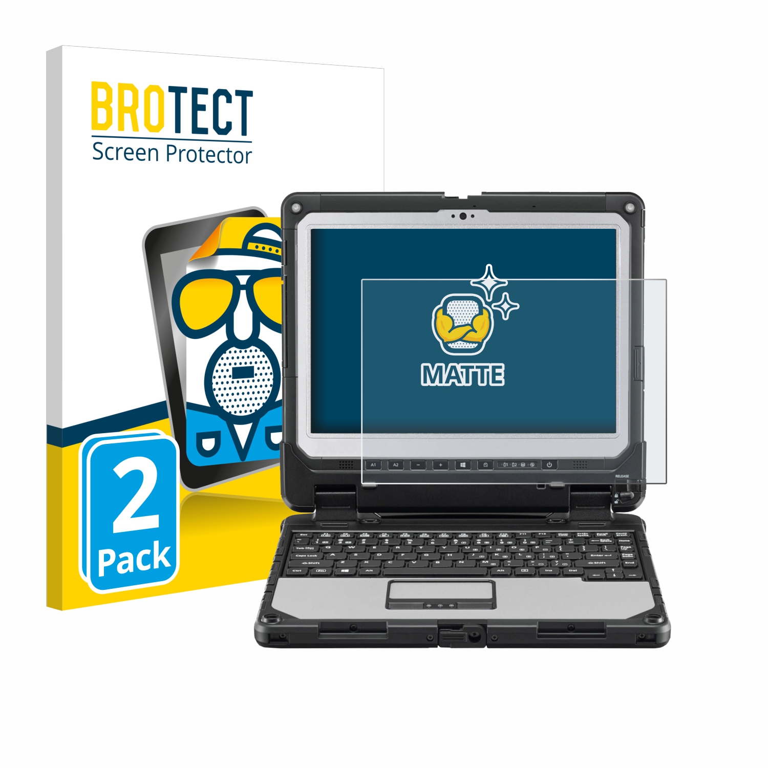 2x BROTECT Entspiegelungs-Folie pro Panasonic Toughbook CF-33