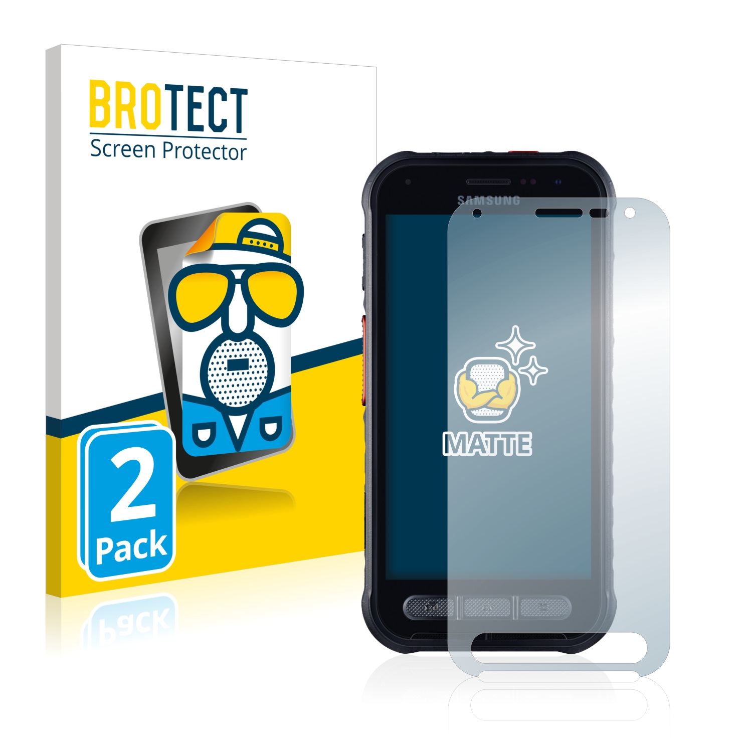 2x BROTECT Entspiegelungs-Folie pro Samsung Galaxy XCover FieldPro