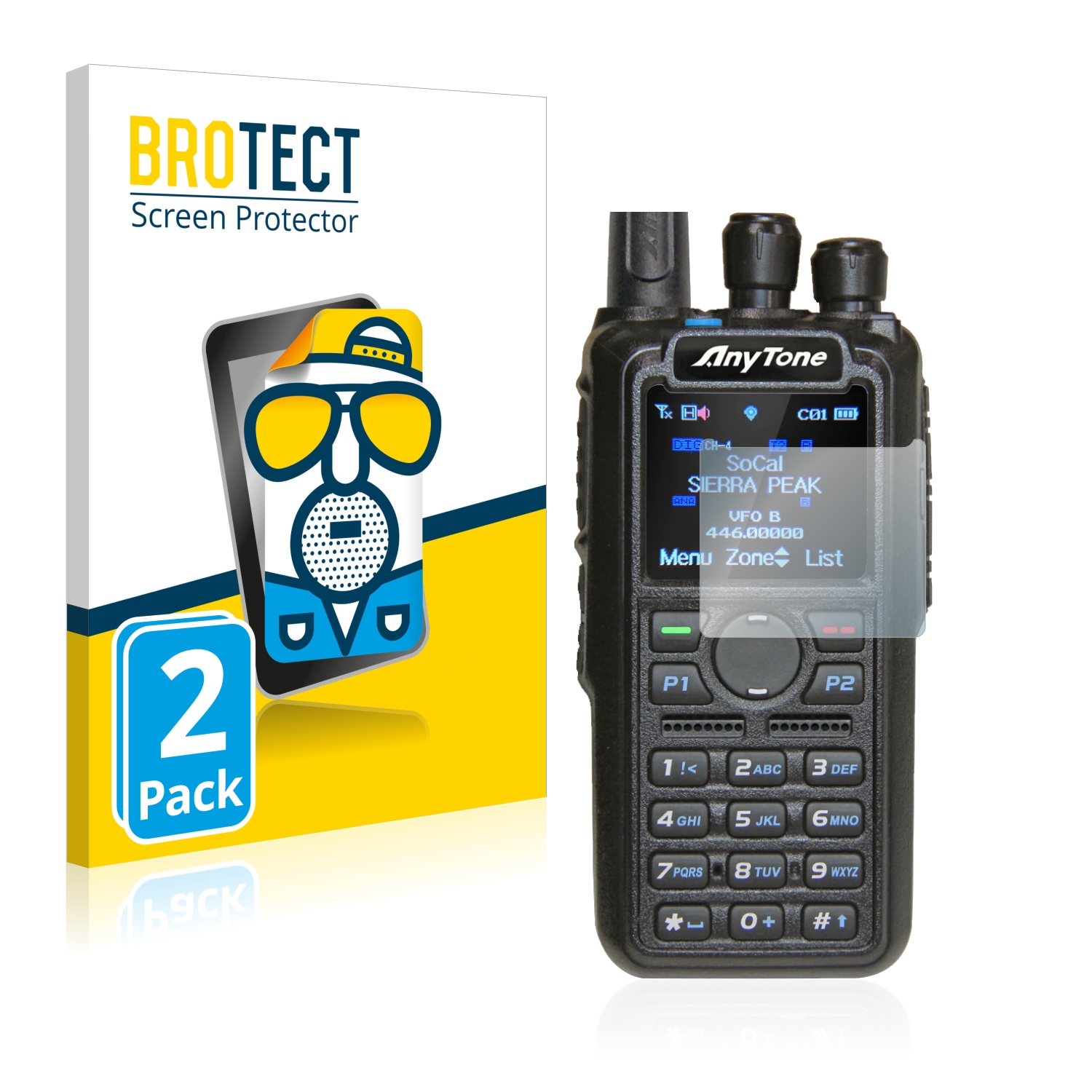 2x BROTECT Entspiegelungs-Folie pro AnyTone AT-D878UV