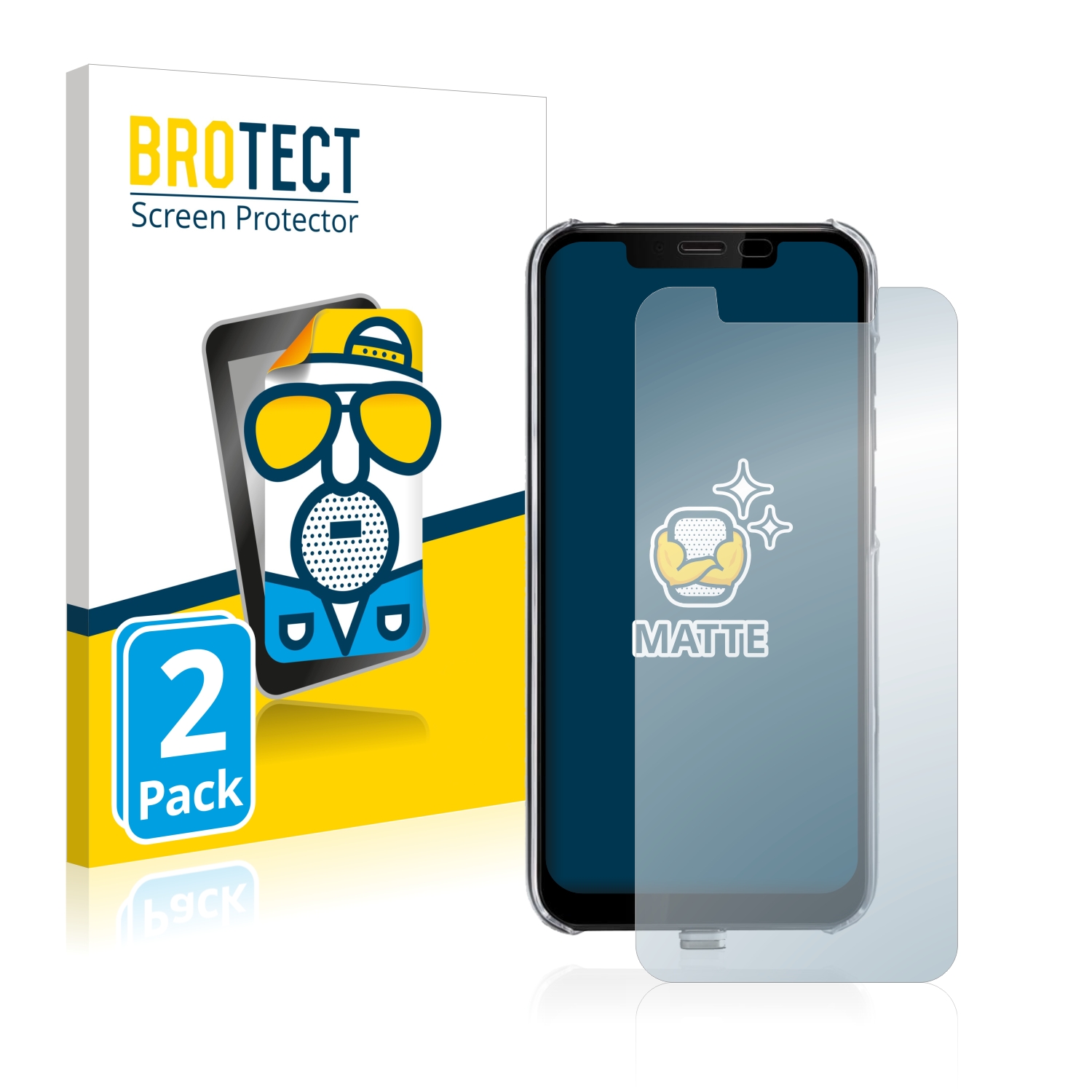 2x BROTECT Entspiegelungs-Folie pro Gigaset GS195LS