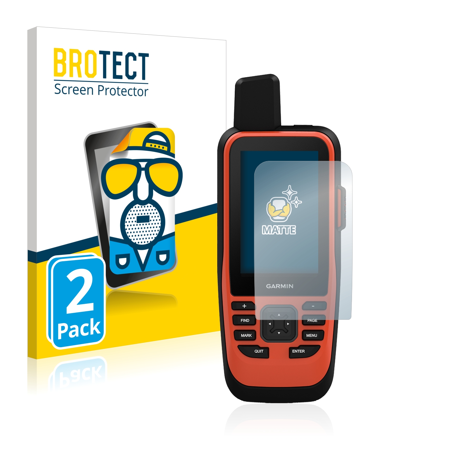 2x BROTECT Entspiegelungs-Folie pro Garmin GPSMAP 86i
