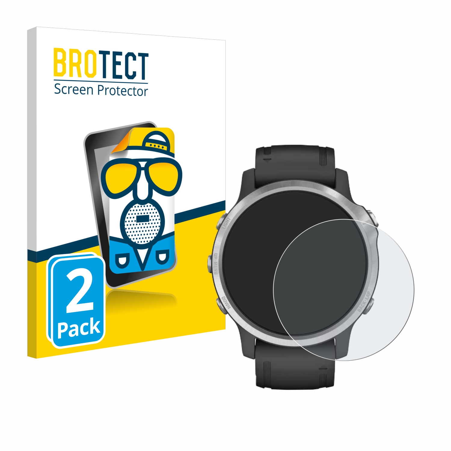 2x BROTECT Entspiegelungs-Folie pro Garmin Fenix 6S