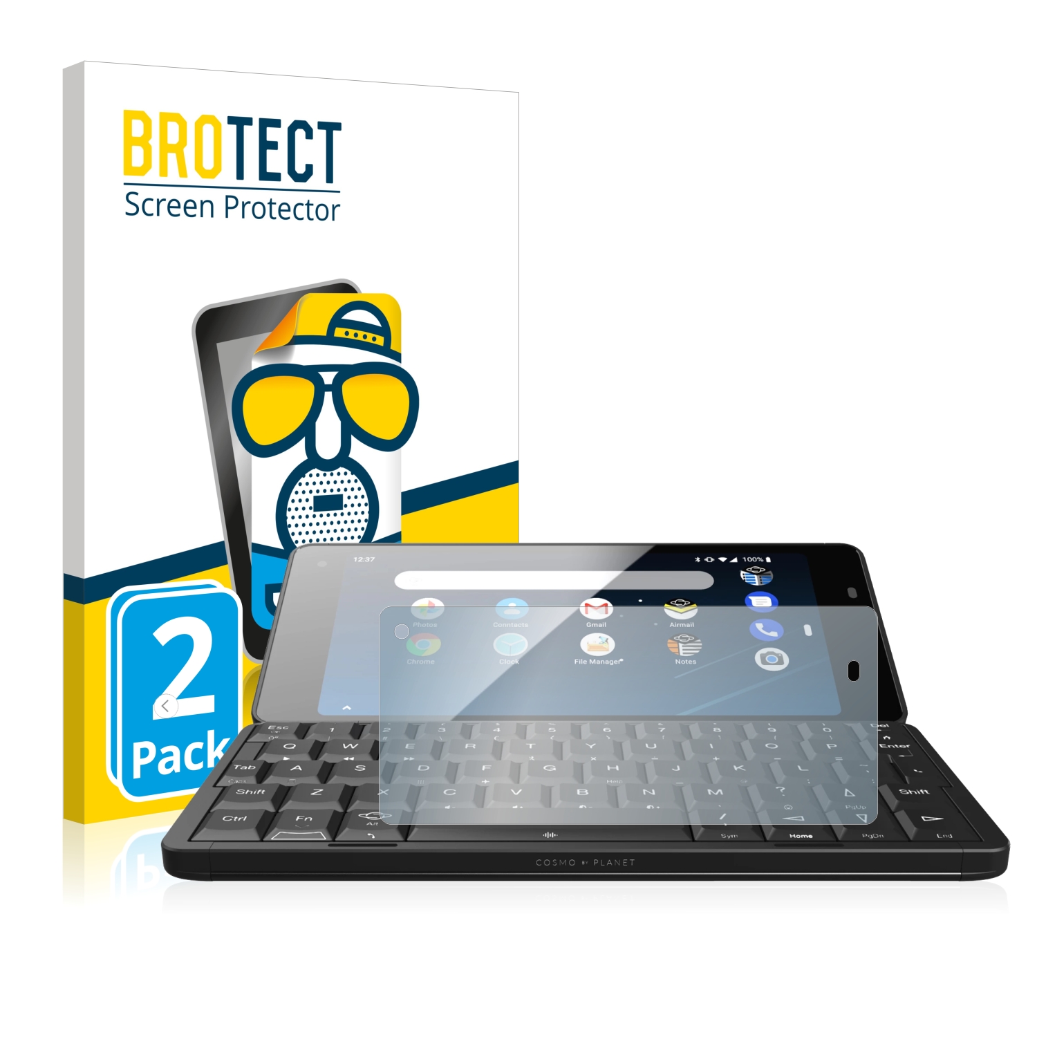 2x BROTECT Entspiegelungs-Folie pro Cosmo Communicator